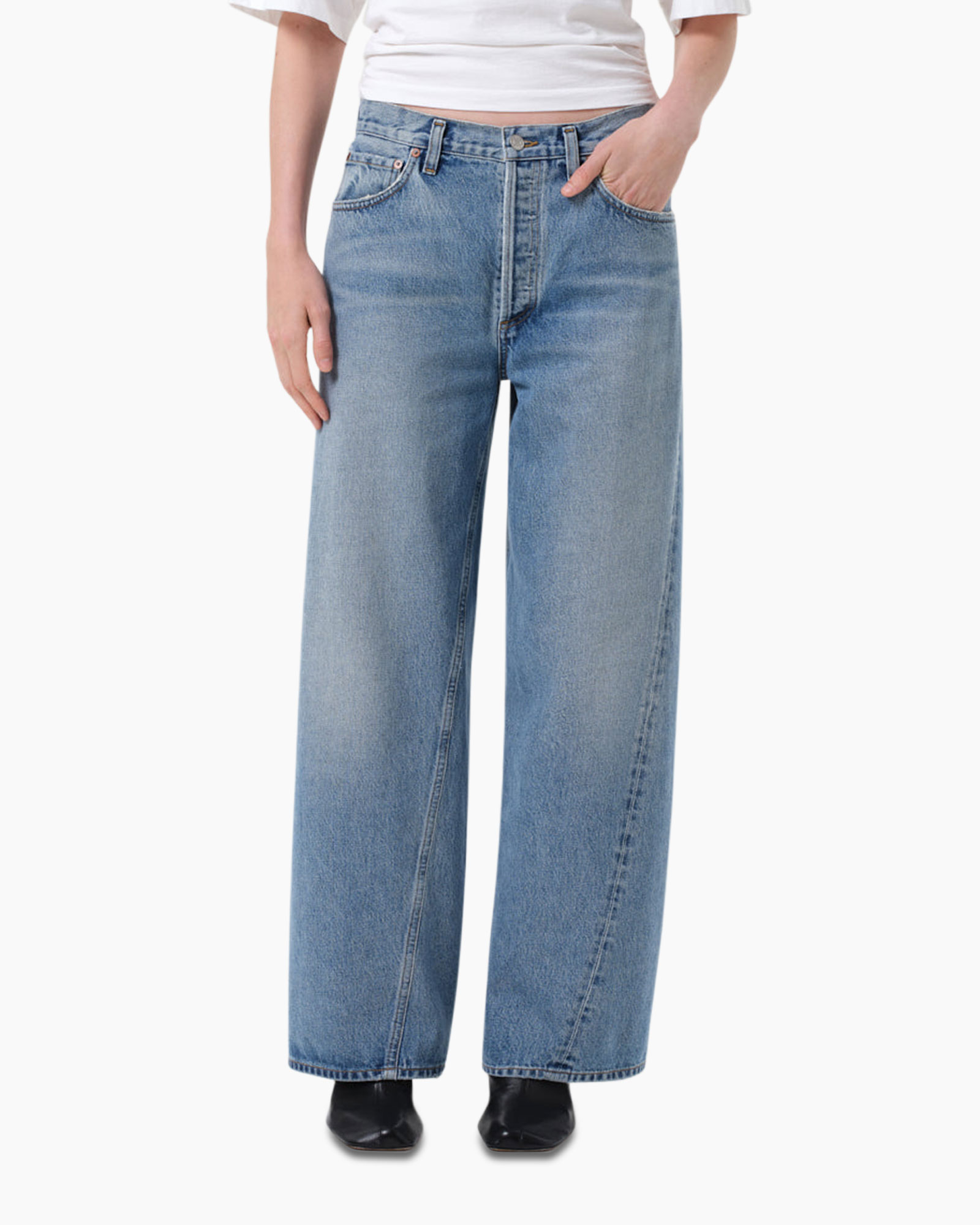 Jeans Twist Low Slung Baggy Blauw