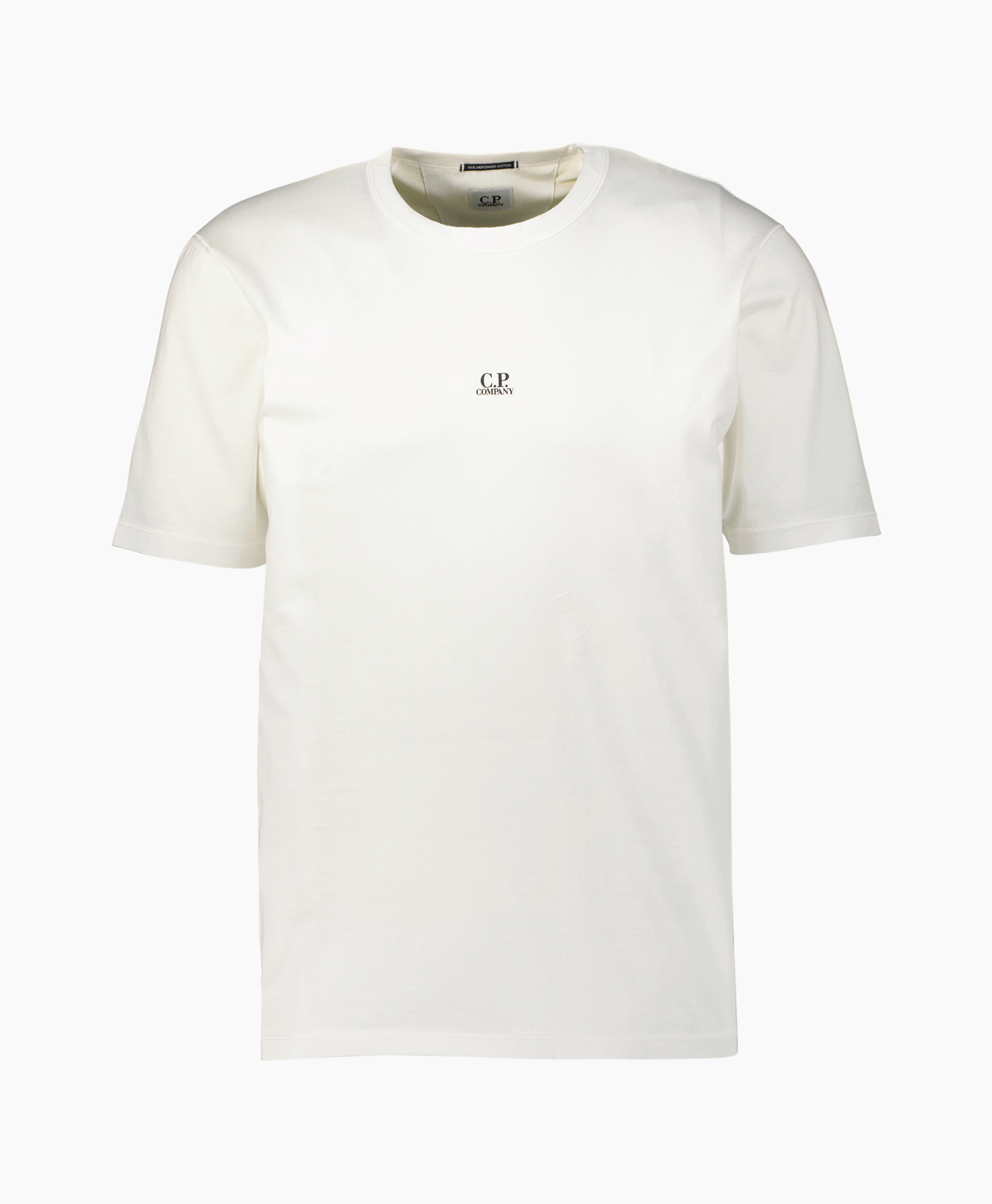 T-shirt Mercerized Jersey Logo Wit
