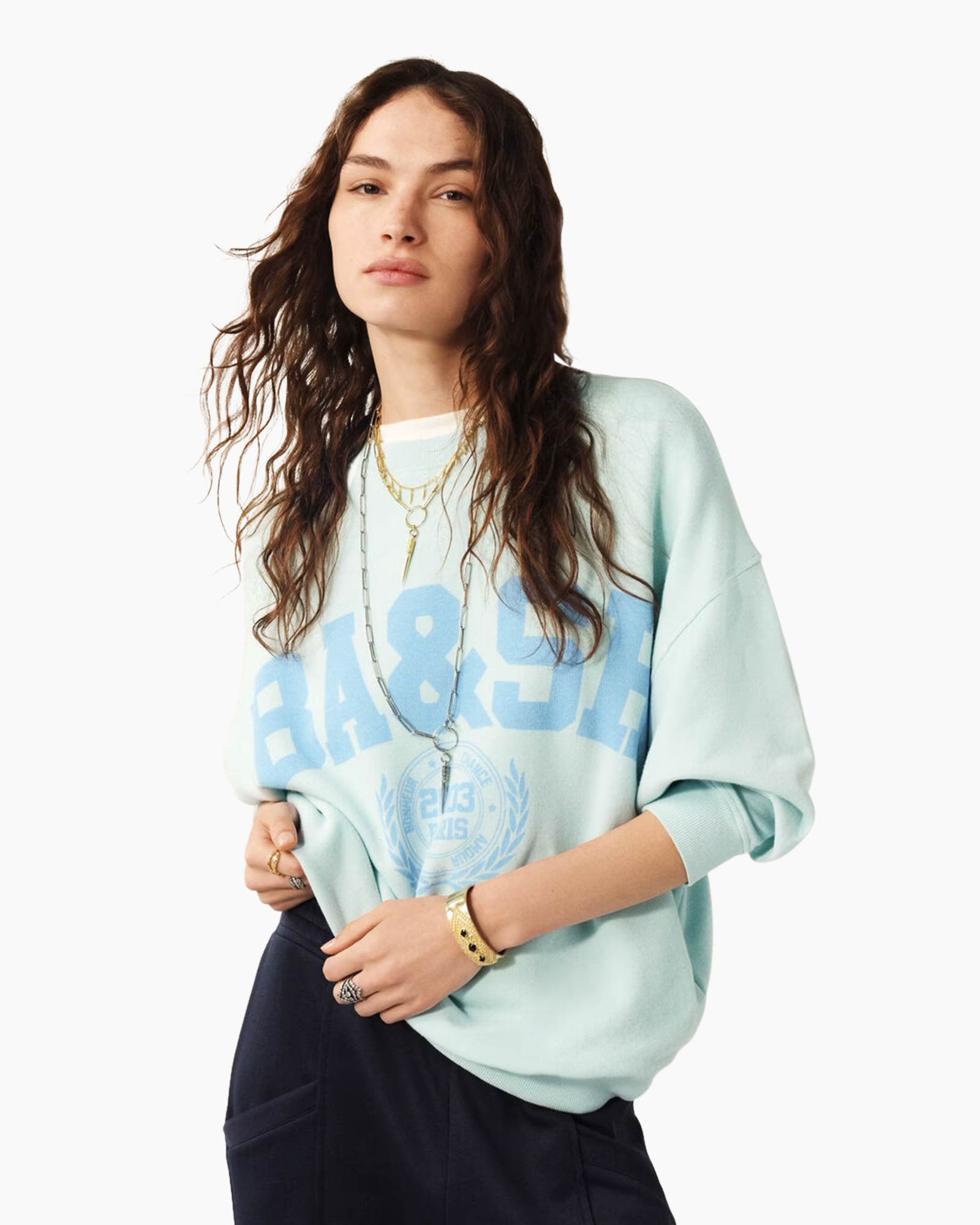 Sweater Benjamin Licht Blauw