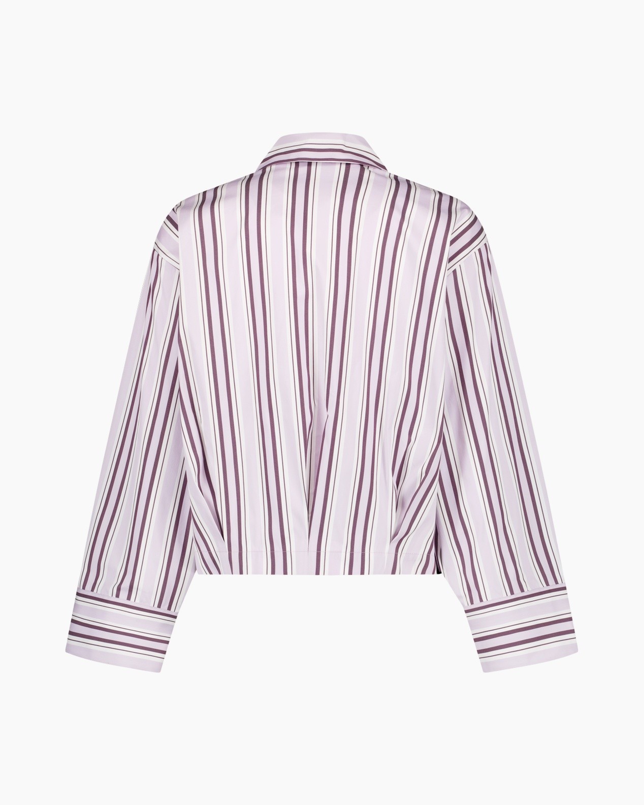 hemd, blouse, gestreept, langemanet, kraag