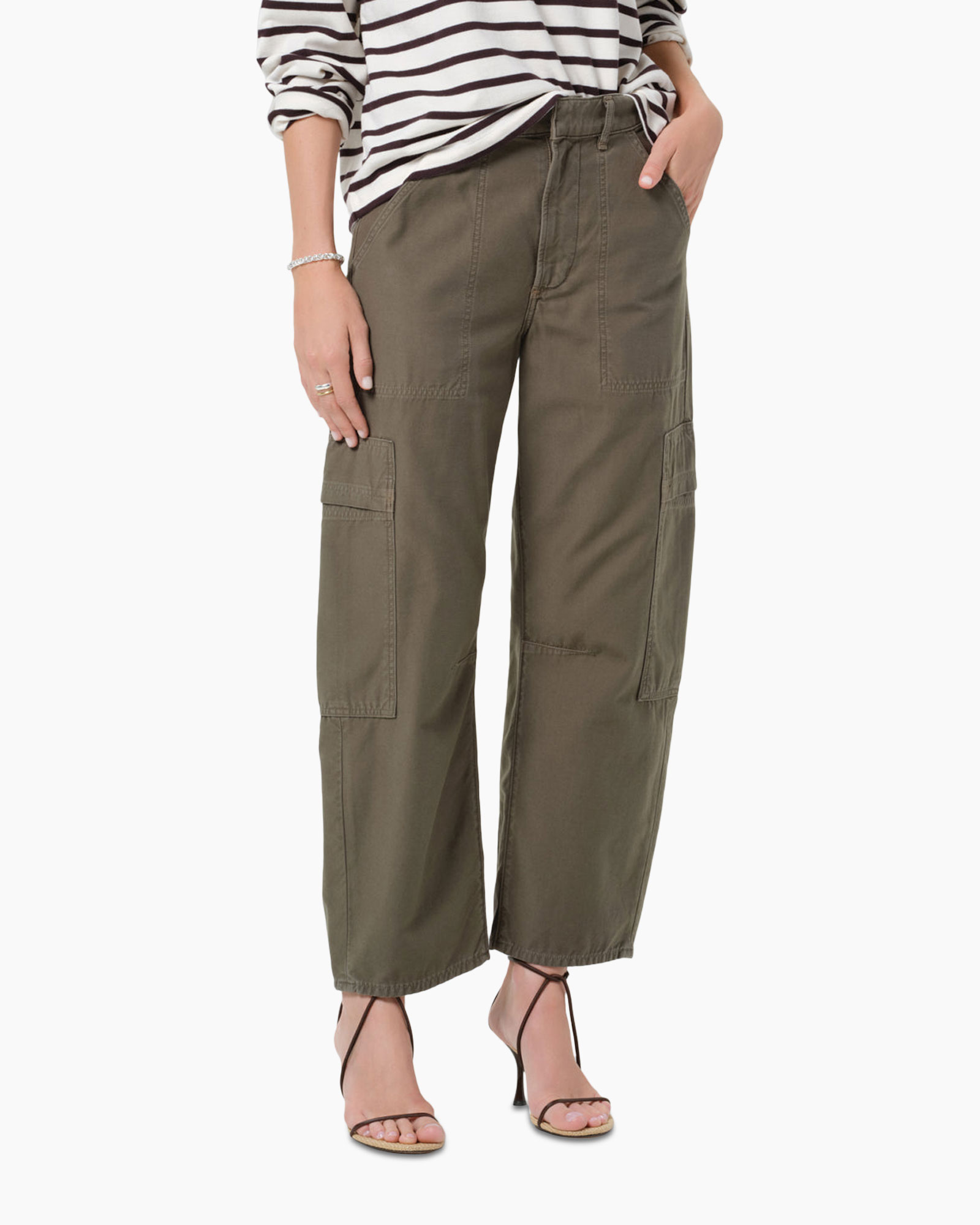 pants, cargo pants, olive, wide leg, pockets