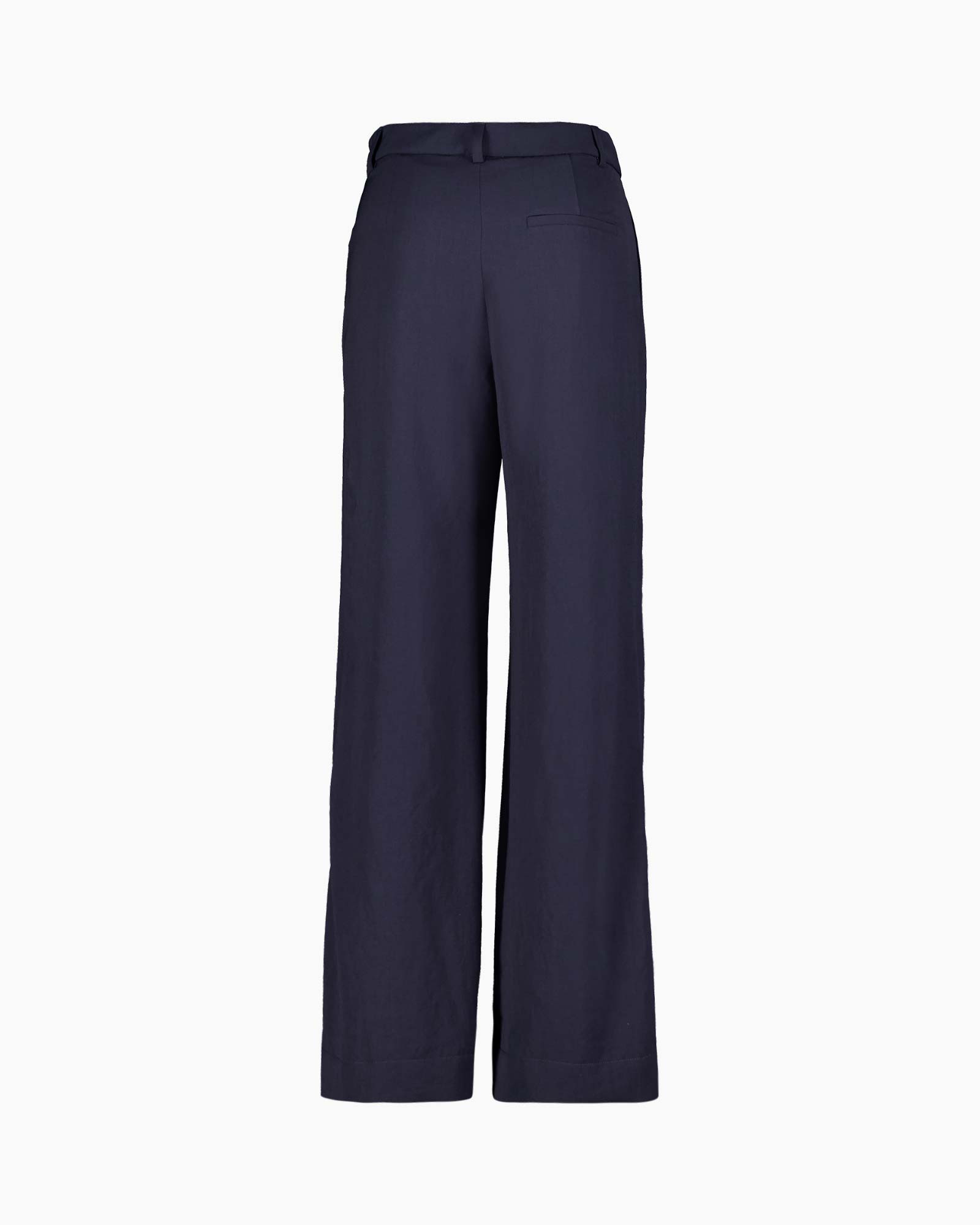 Pantalon Jap Crepe Micky Wide Leg Donker Blauw