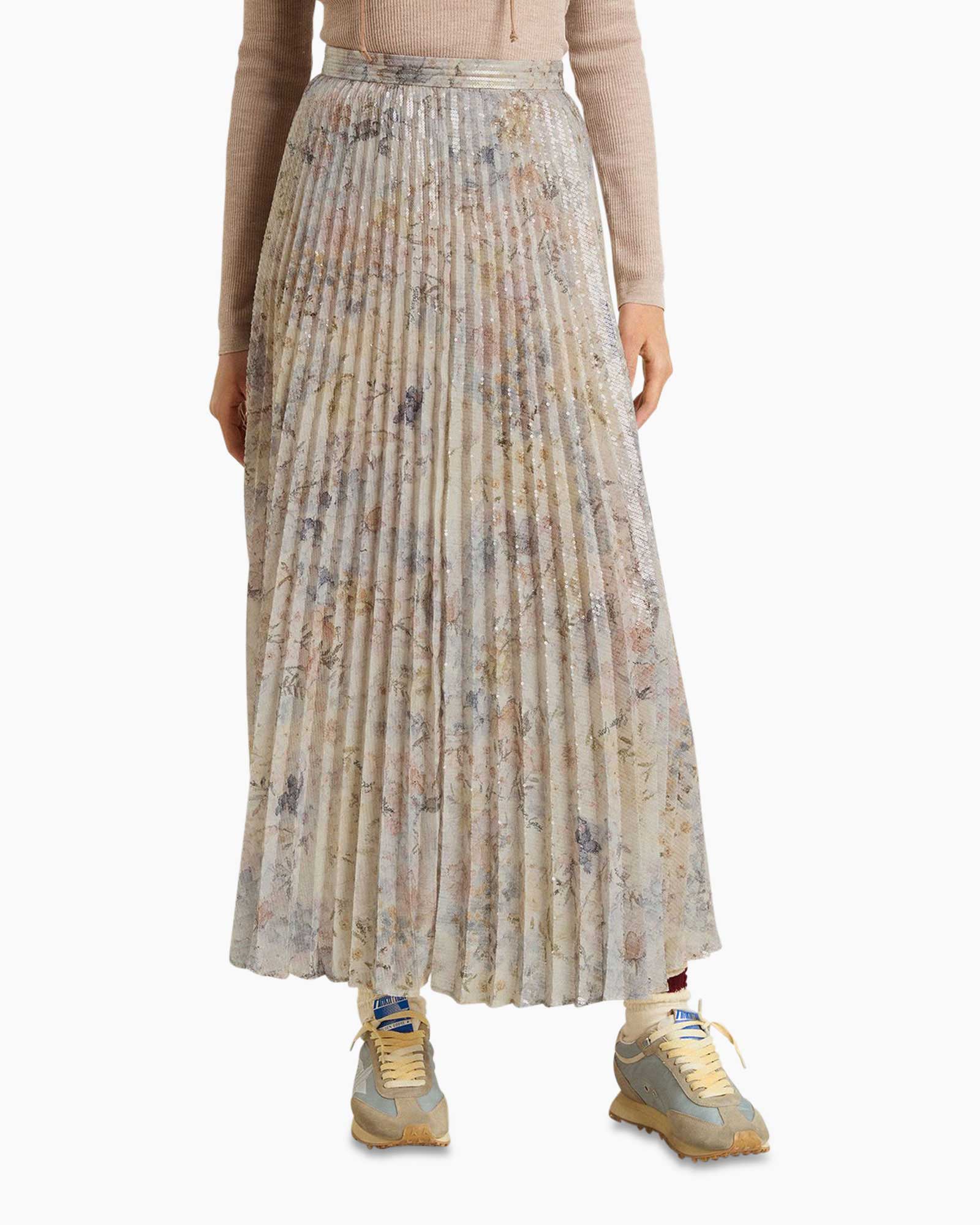 Rok Journey's W's Plisse Ora All-over Sequins  Beige