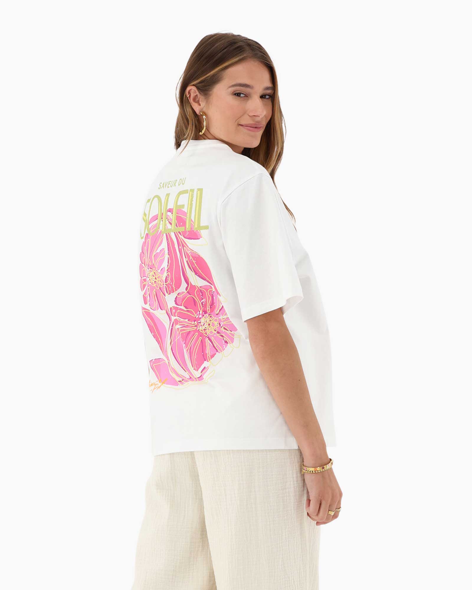 T-shirt Saveur Du Soleil Tee Wit