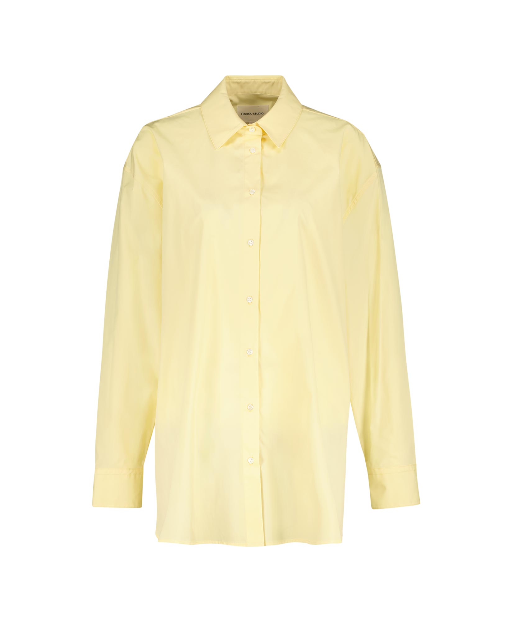 Loulou Studio Blouse Cotton Shirt Geel