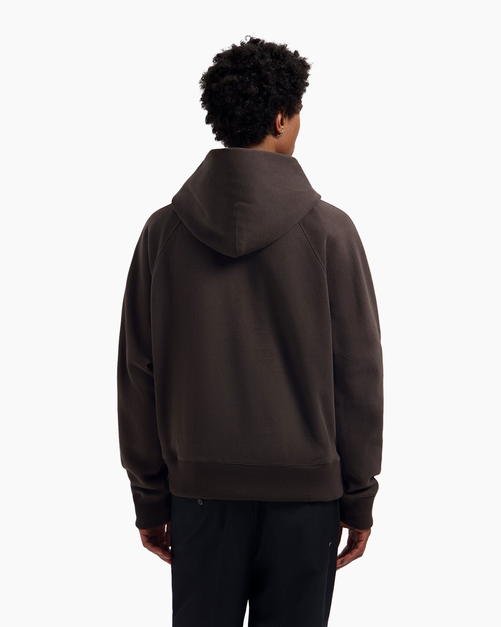 hoodie, bruin, pull-over, kangaroo zak, casual
