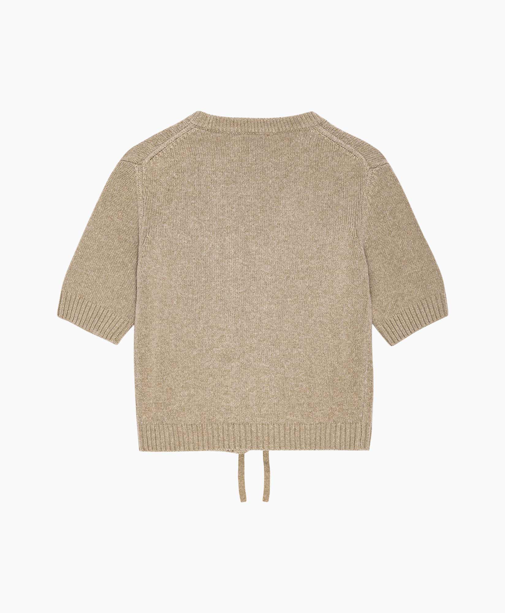 Vest Future Wool Mix Short Sleeve Olijf
