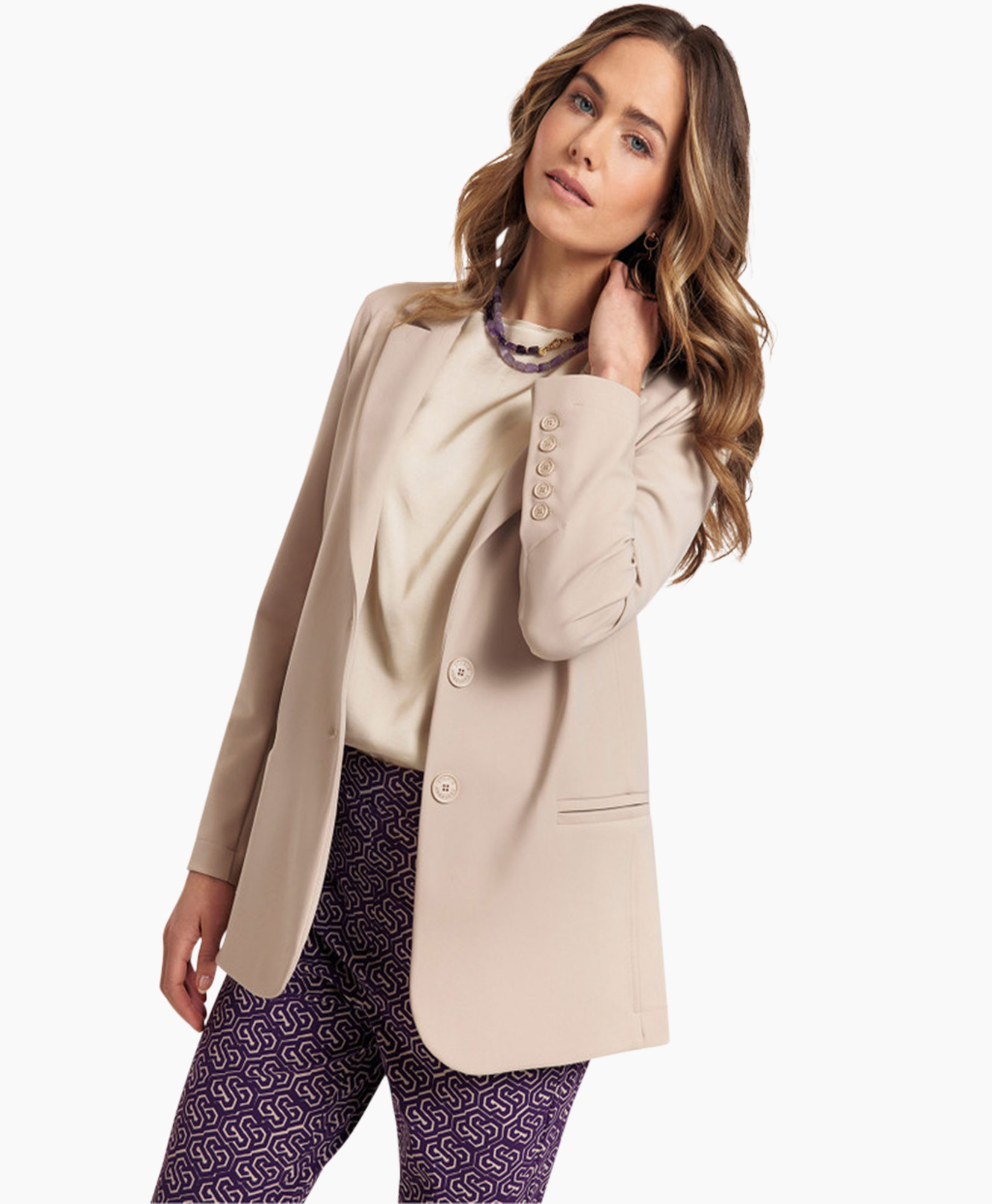 Studio Anneloes Blazer Sofia Bonded Blazer Zand