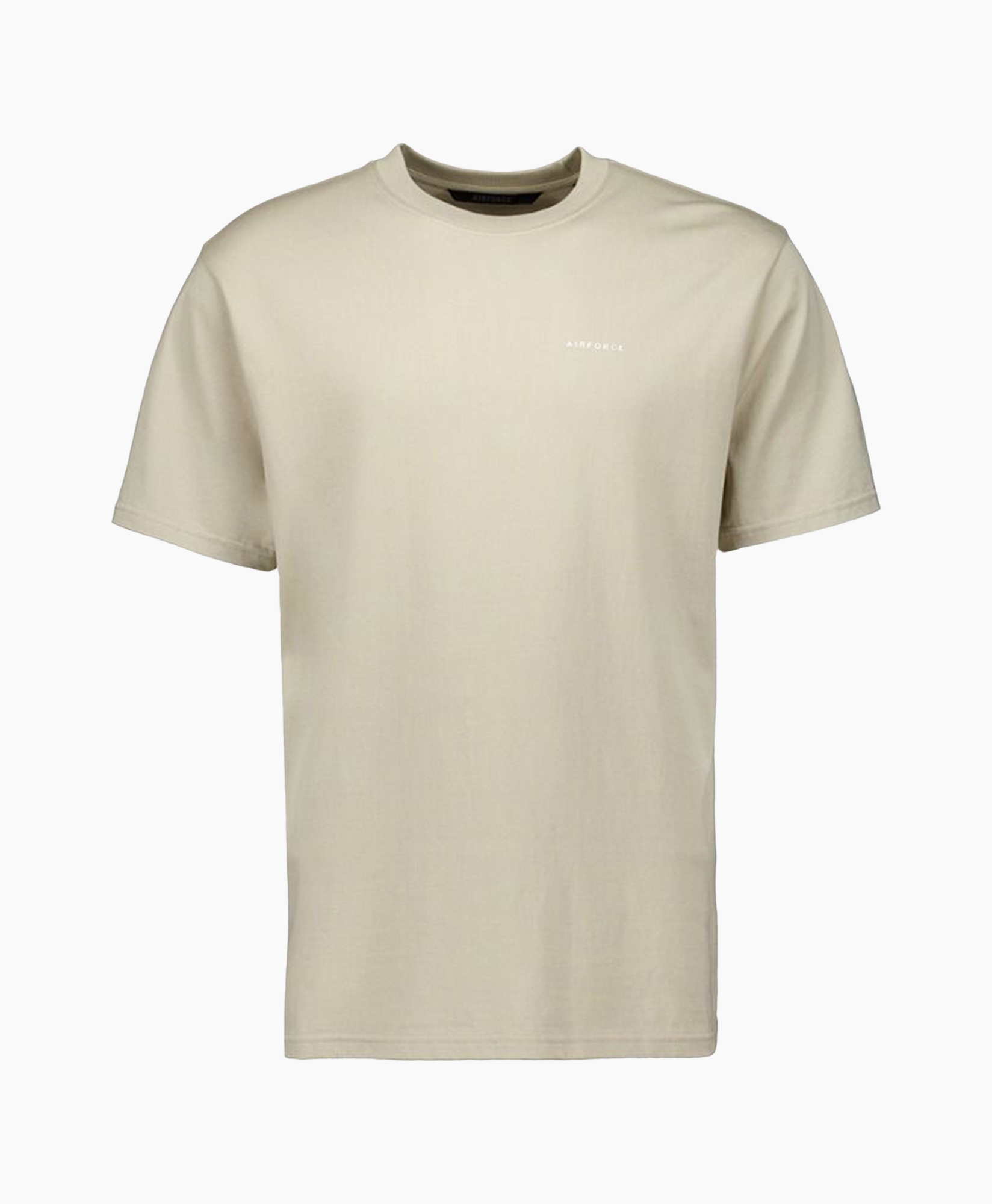 T-shirt Korte Mouw Basic Taupe
