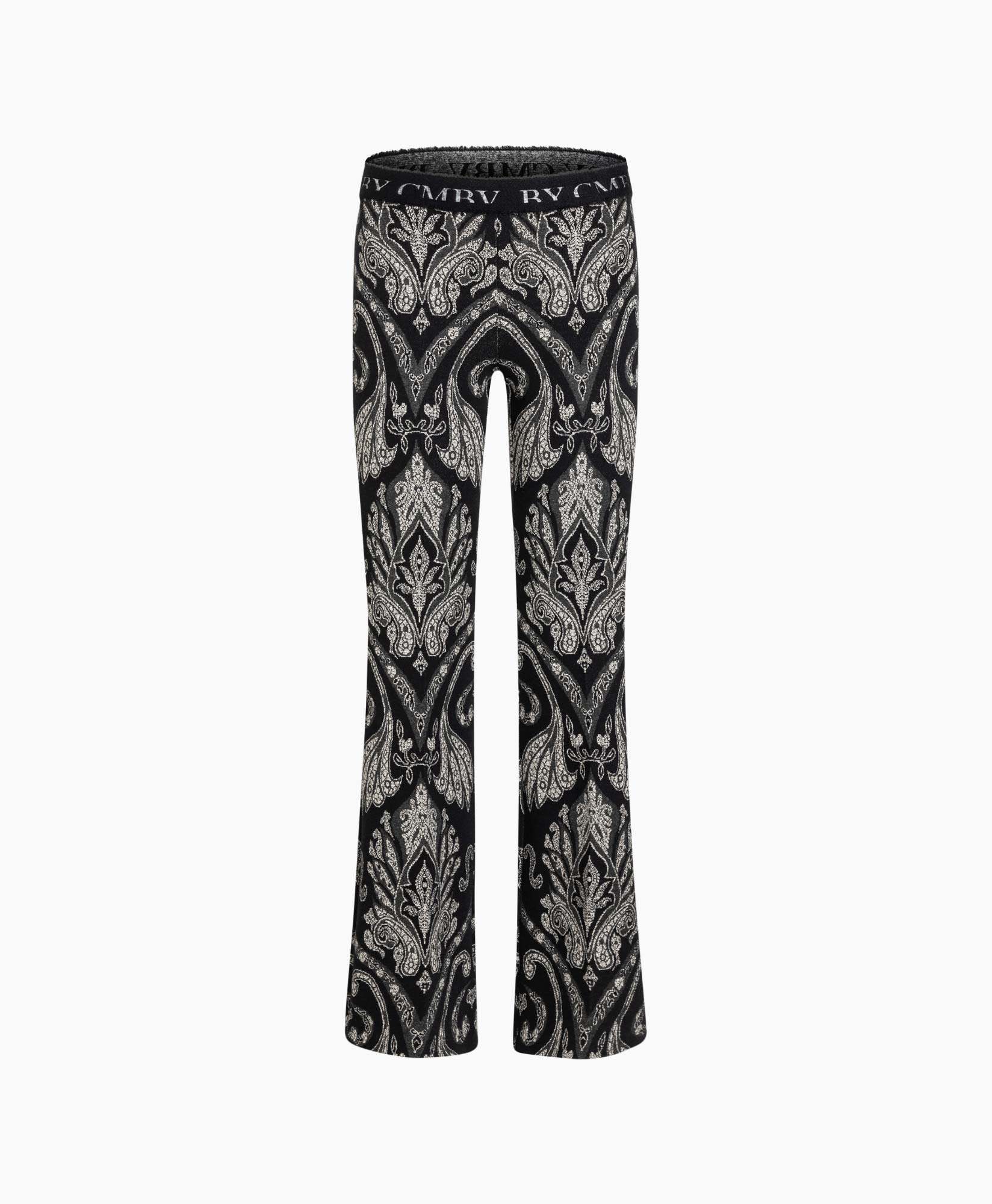 Broek Francis Cashmere Design Jersey Jacquard Zwart