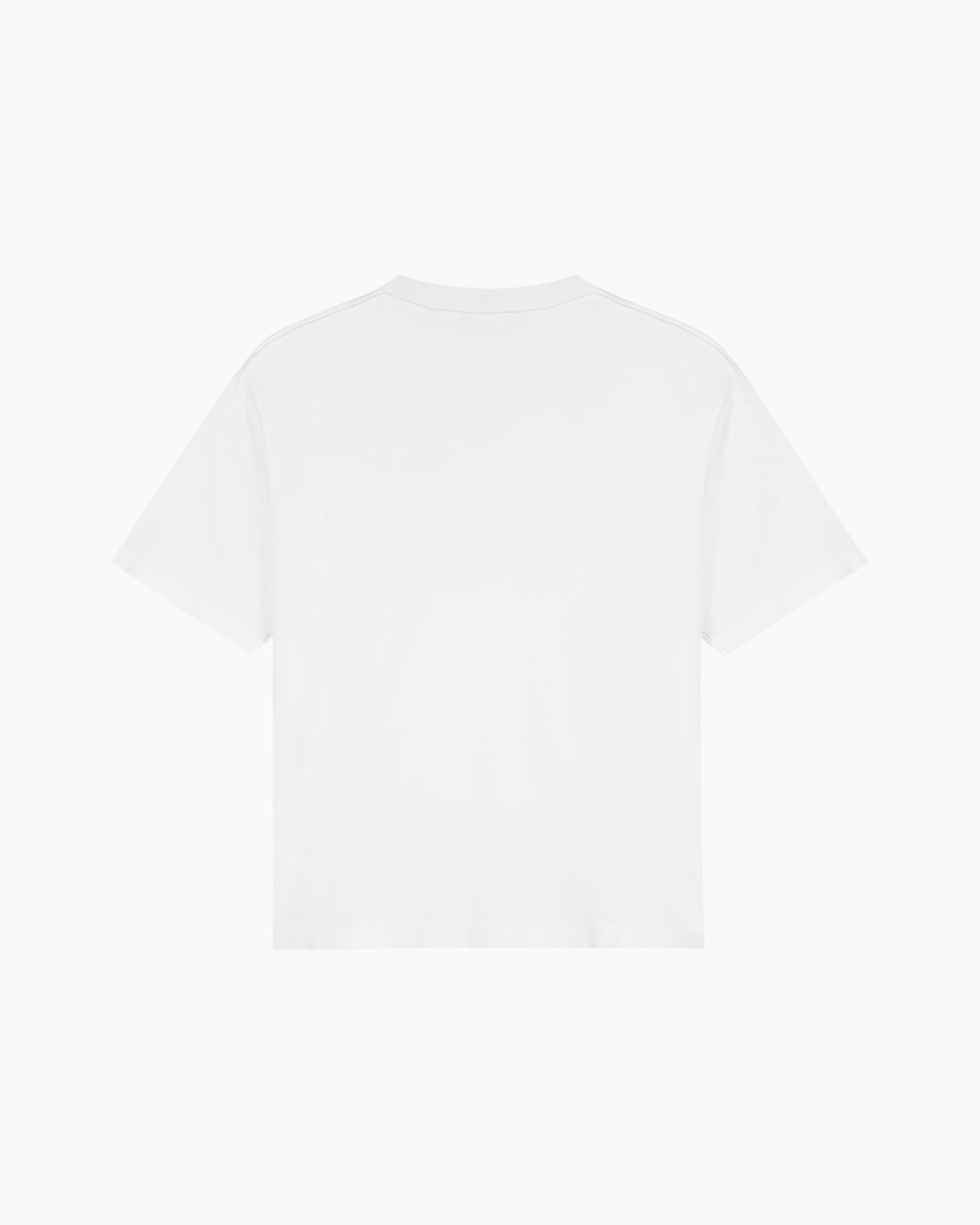 t-shirt, wit, korte mouw, rond hals, eenvoudig