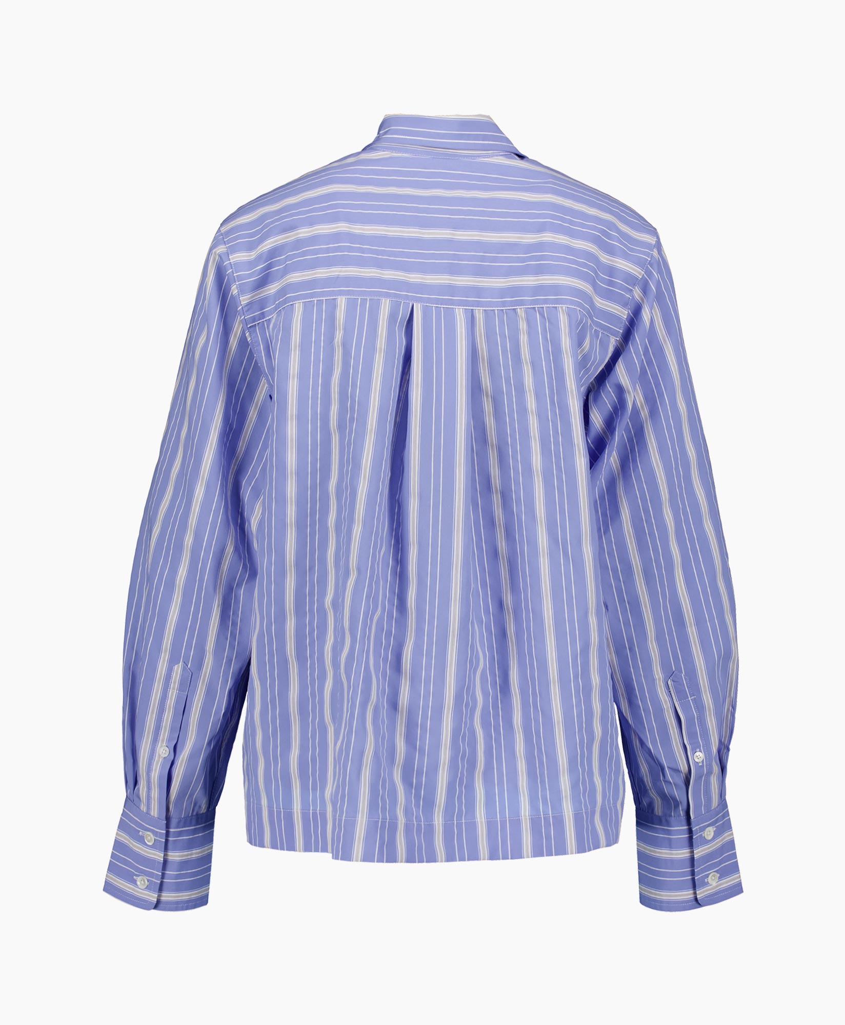 Blouse Striped Boxy Licht Blauw
