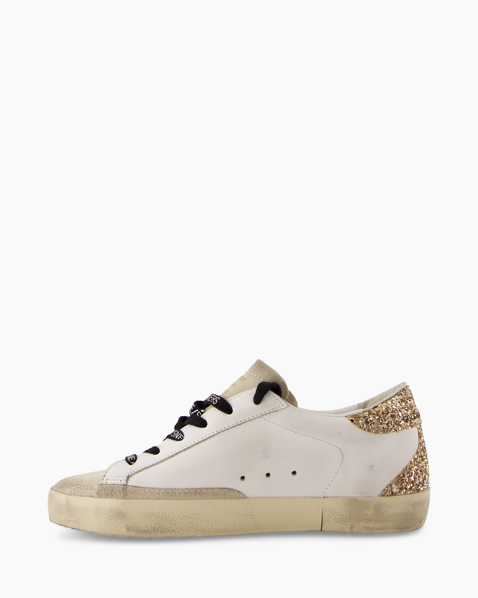 Sneaker Super Star Leather Upper Glitter Star Meta Off White
