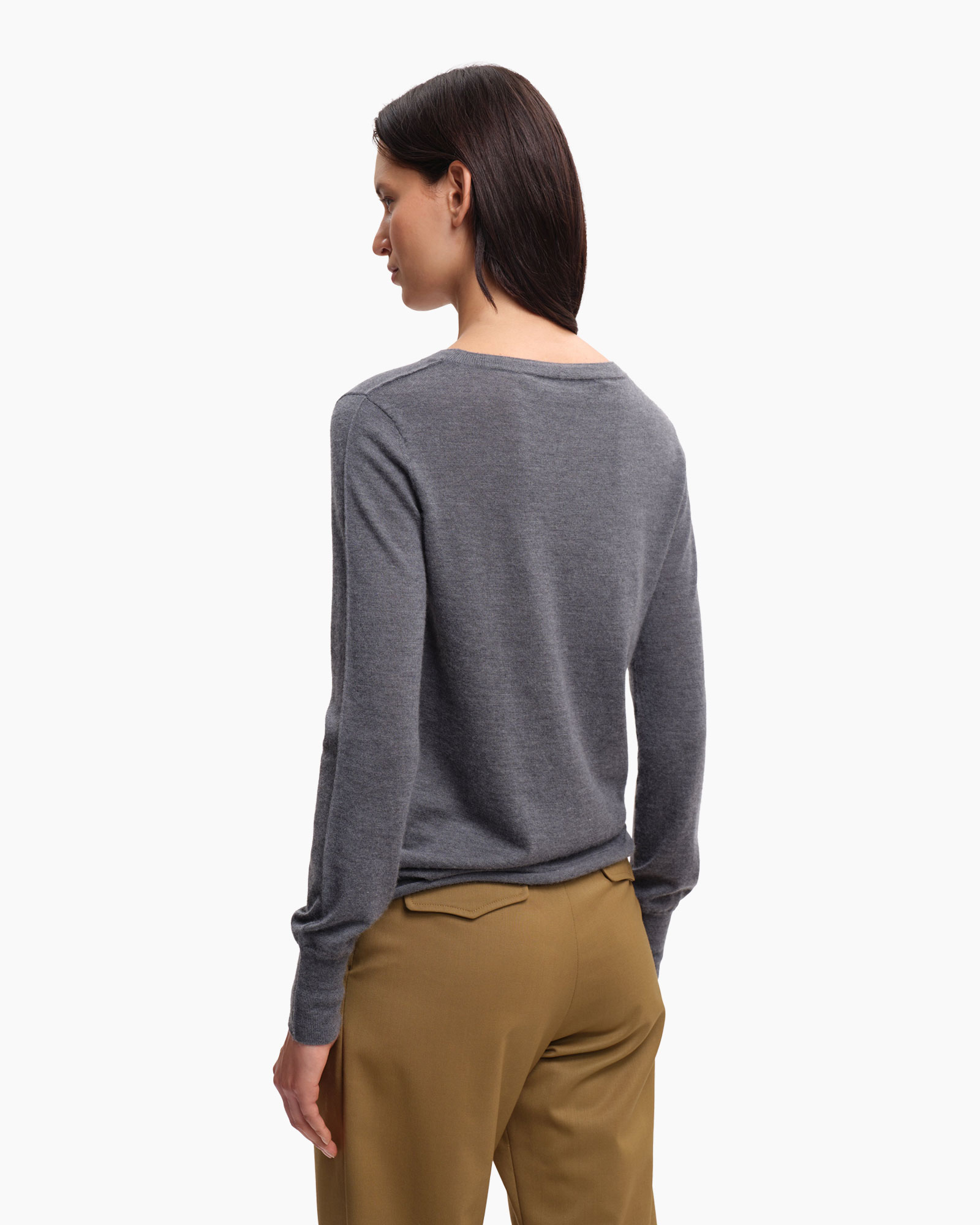 Gebreide Trui Esther Grijs