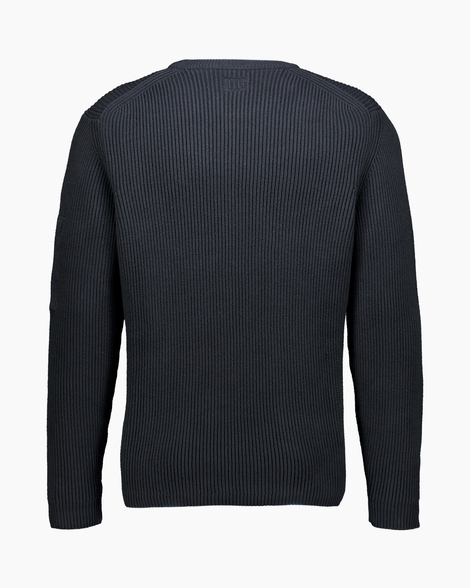 Gebreide Trui Full Rib Crewneck Sweater Antraciet