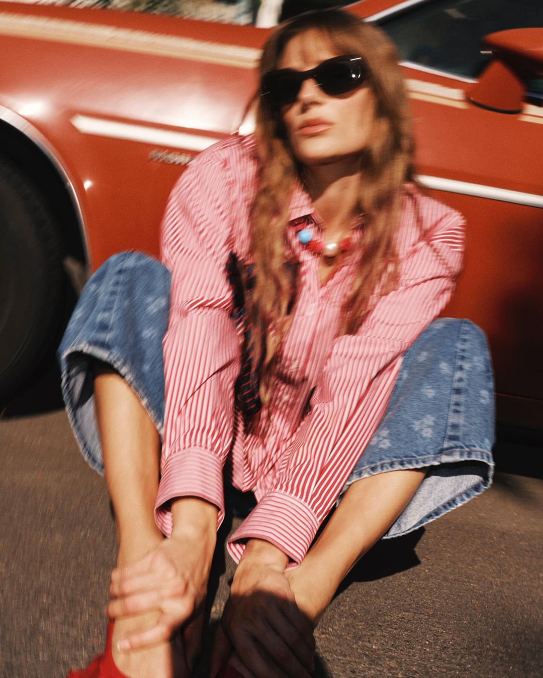 Zonnebril, Broeken, Persoon, Blouse, Gezicht