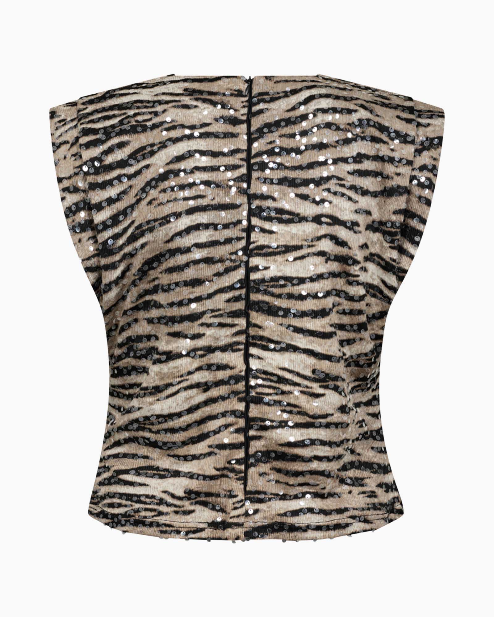 Top Tiger Sequin Ecru