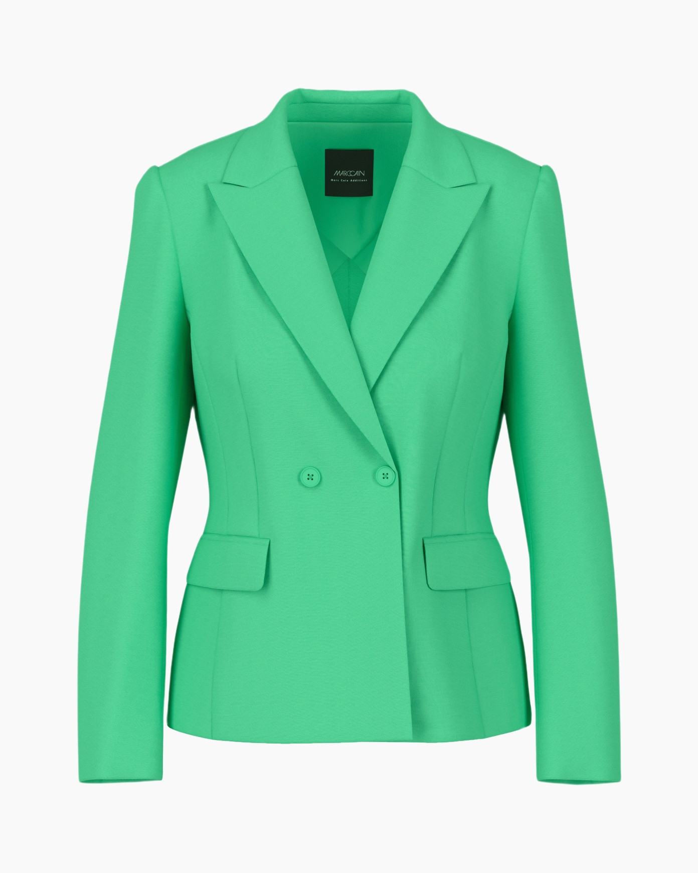 blazer, jacket, groen, dubbelrij, zakje/zakken
