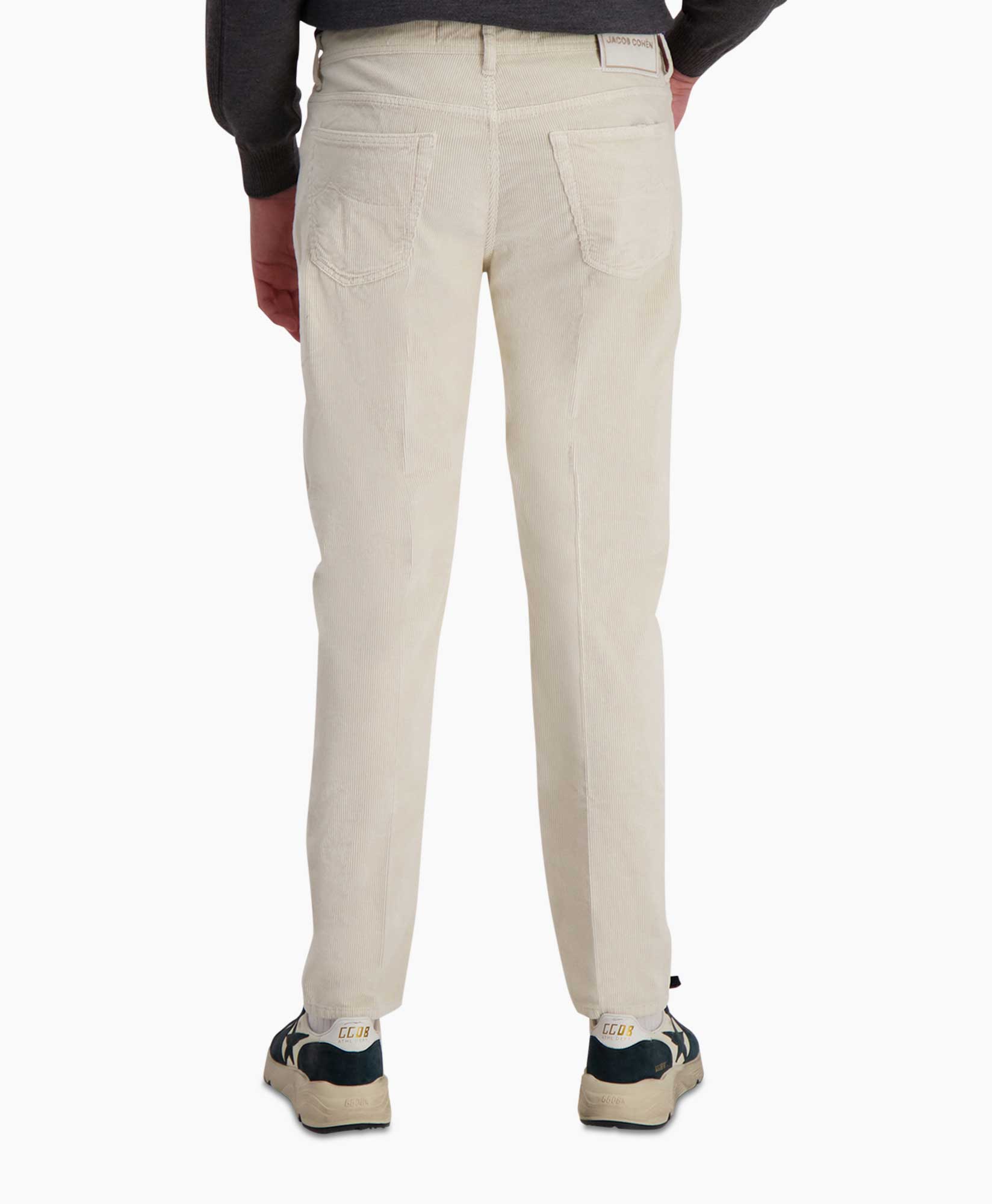 Pantalon Slim Crop/carrot Off White