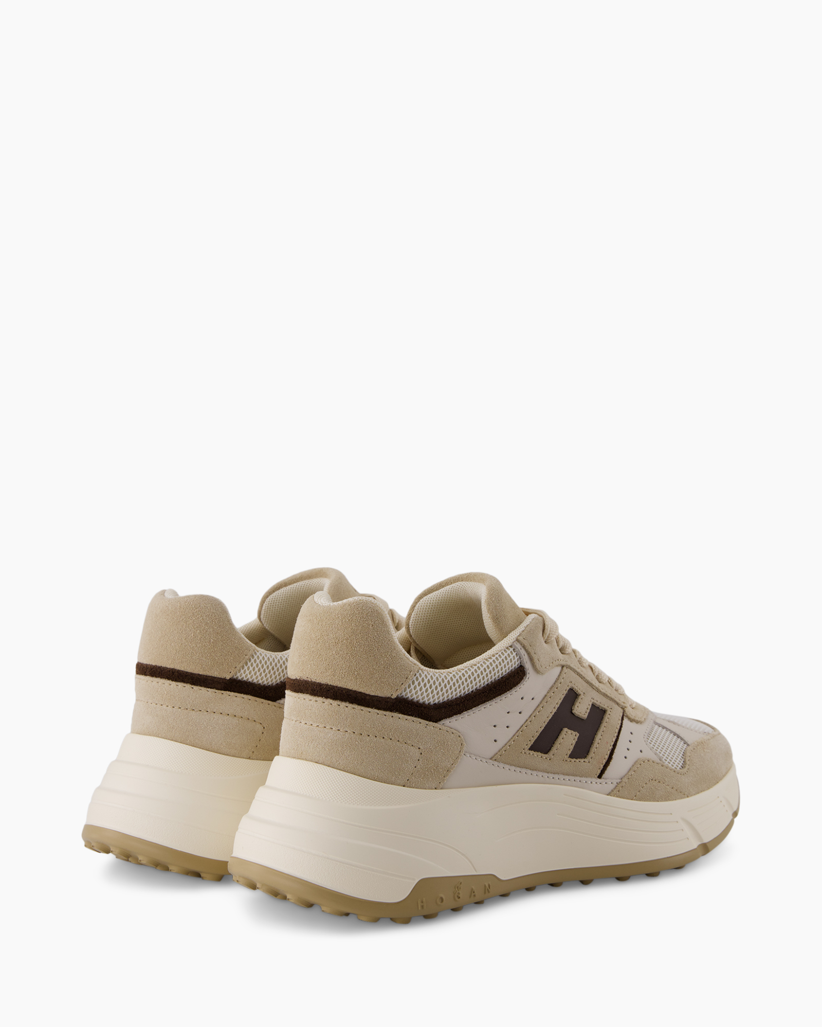 Sneaker H669 Allacciato Beige