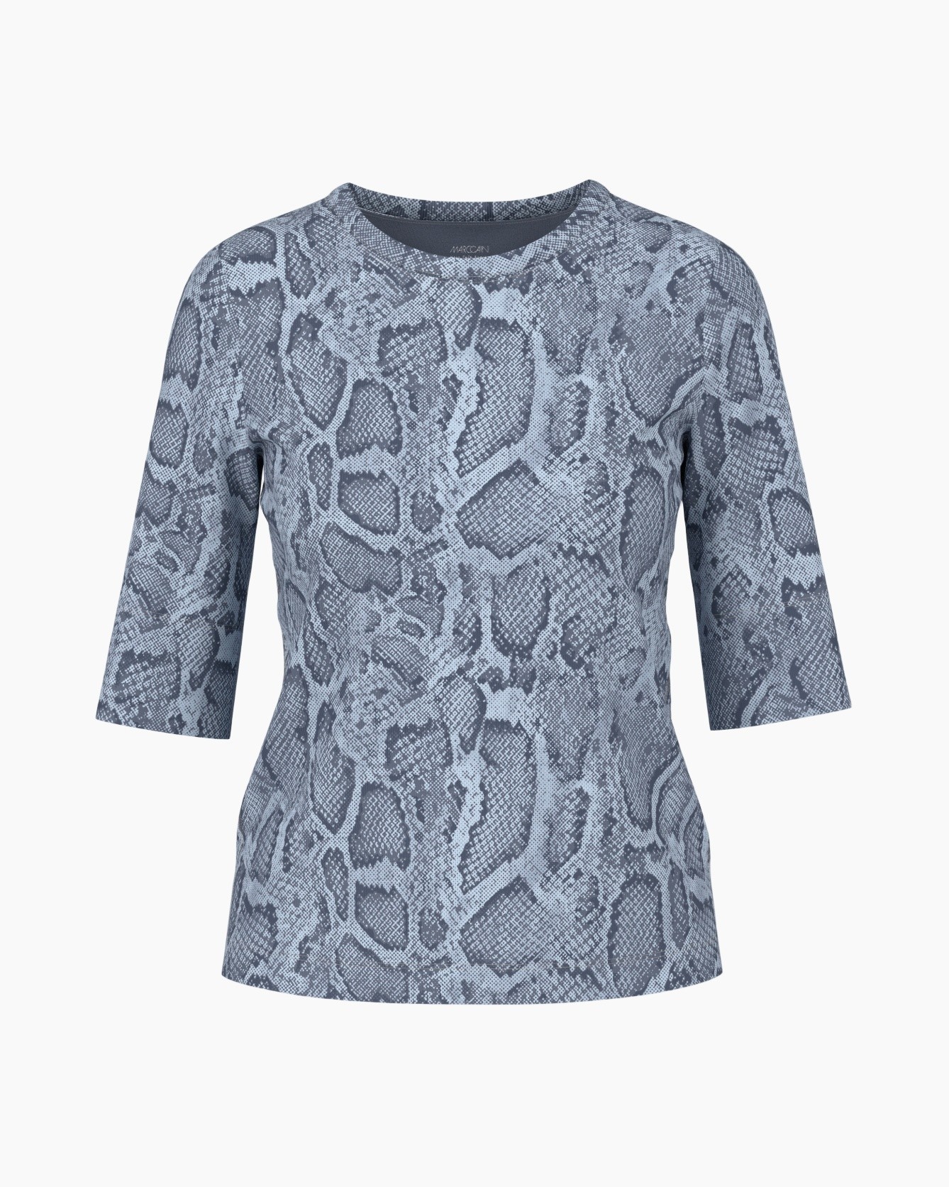 top, t-shirt, slang?, patroon?, blauw-grijs