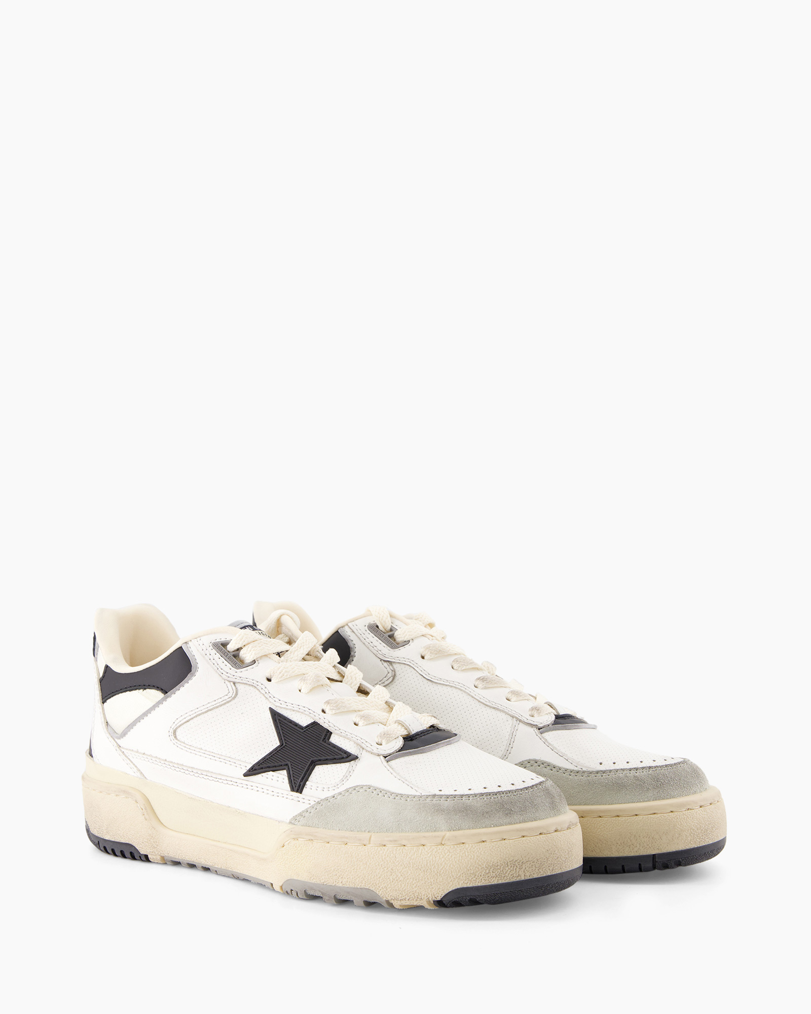 Sneaker Forty 2 Leather Star Wit