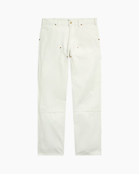 witte jeans, rechte pijpen, denim, vijf zakken