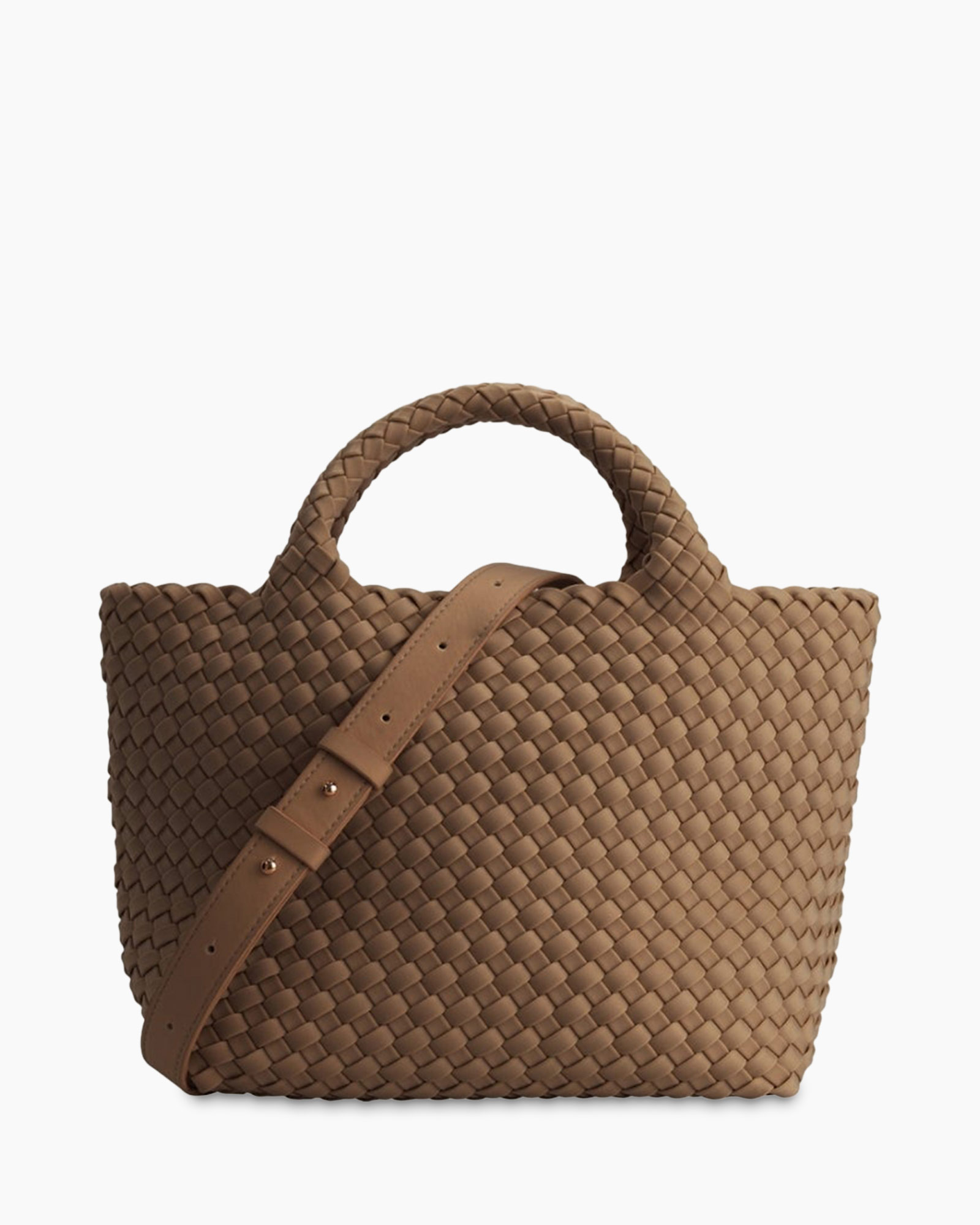 bag, woven, handbag, drawstring, brown