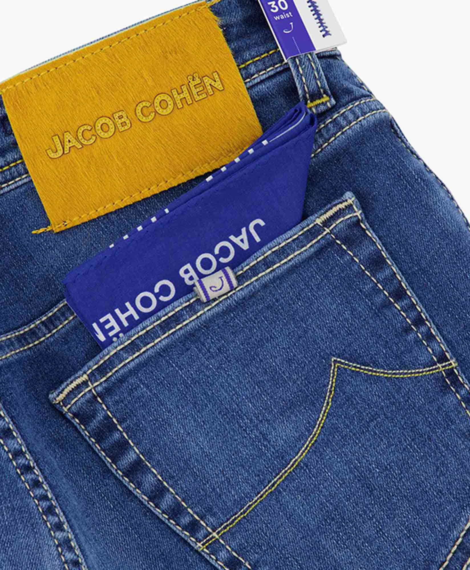 Jacob Cohen Jeans Pant Slim Fit Bard Blauw