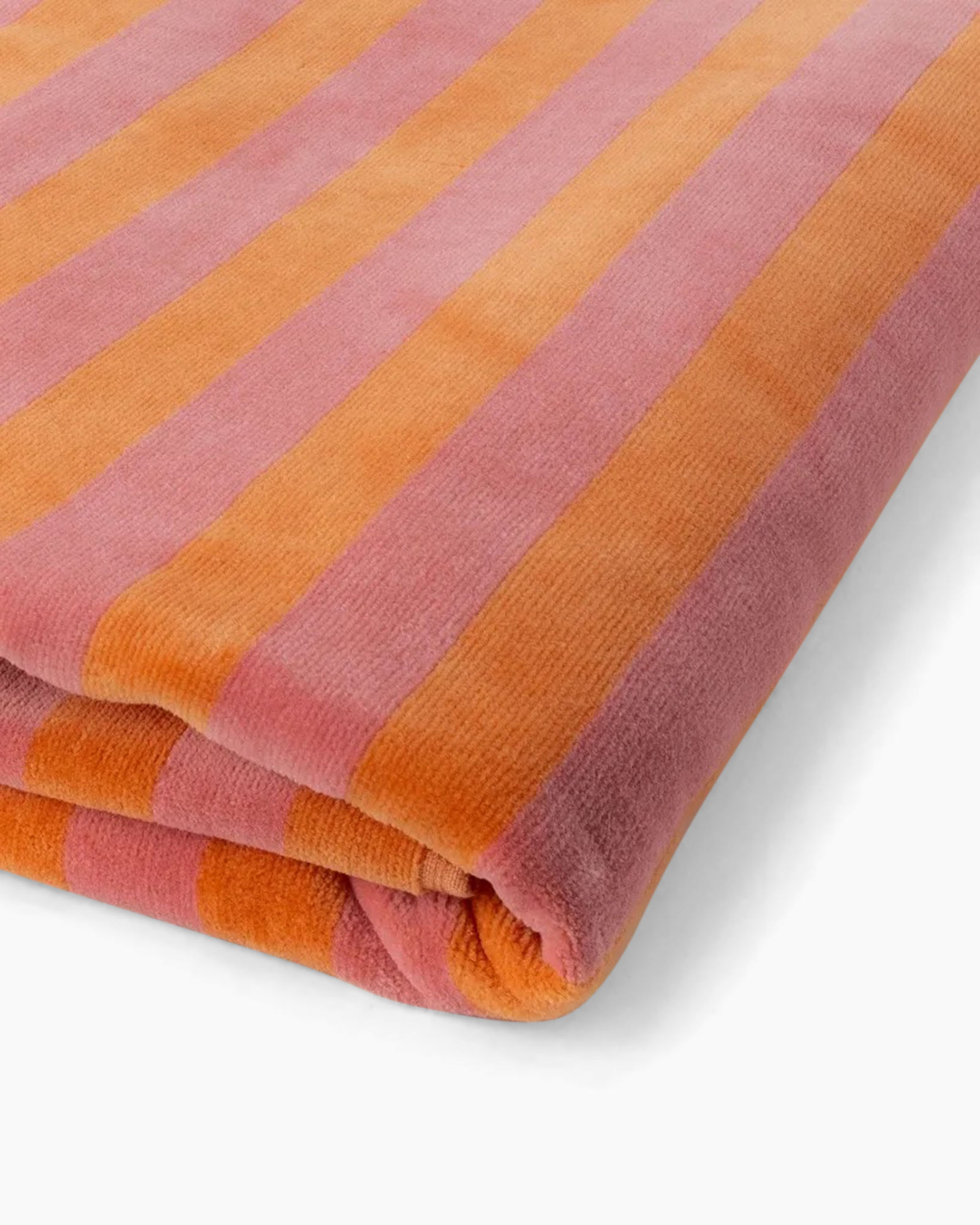 striped, orange, fabric, towel, hand towel