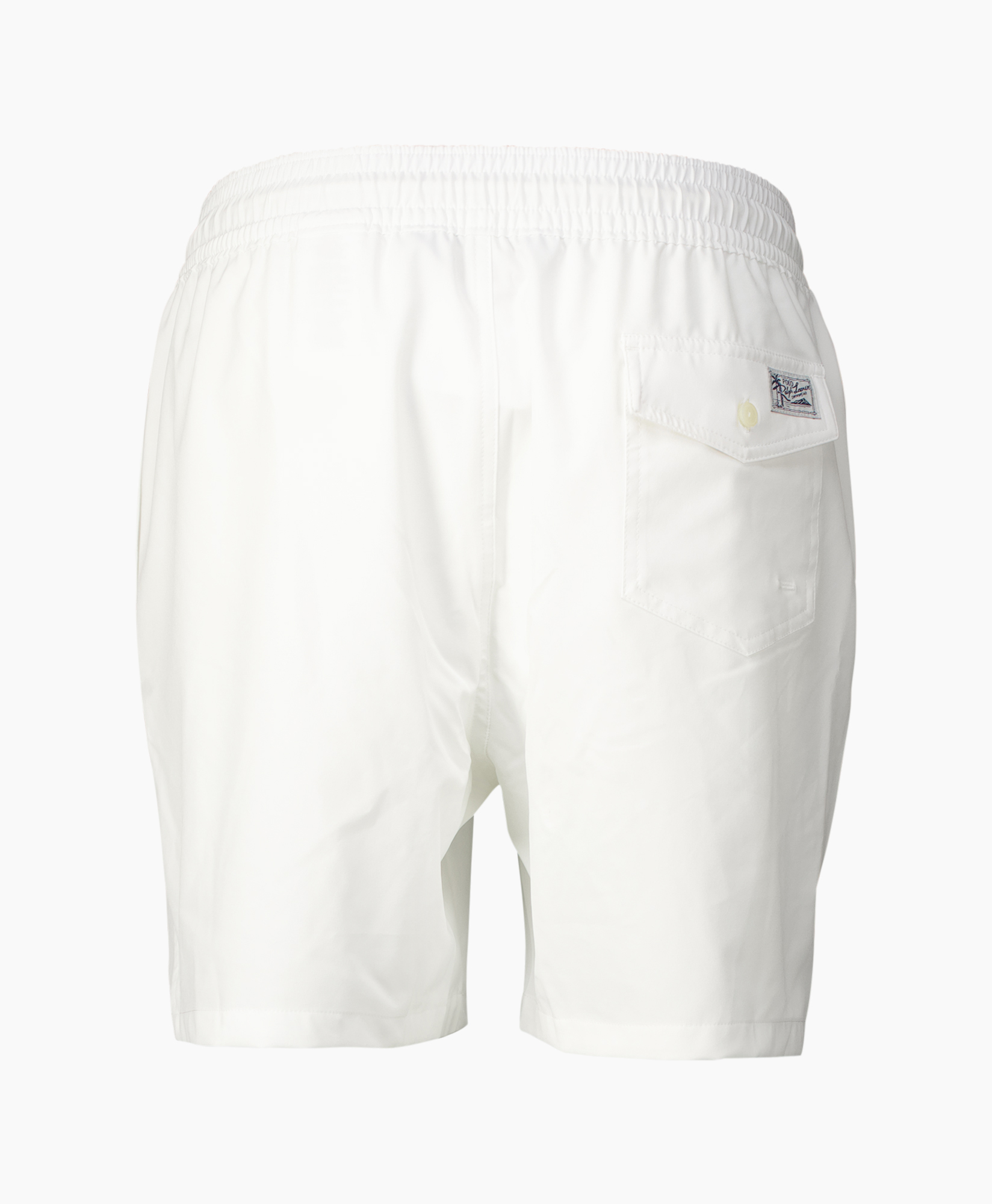 broek shorts, zwemshort, touwtjesce, wit, elastische taille