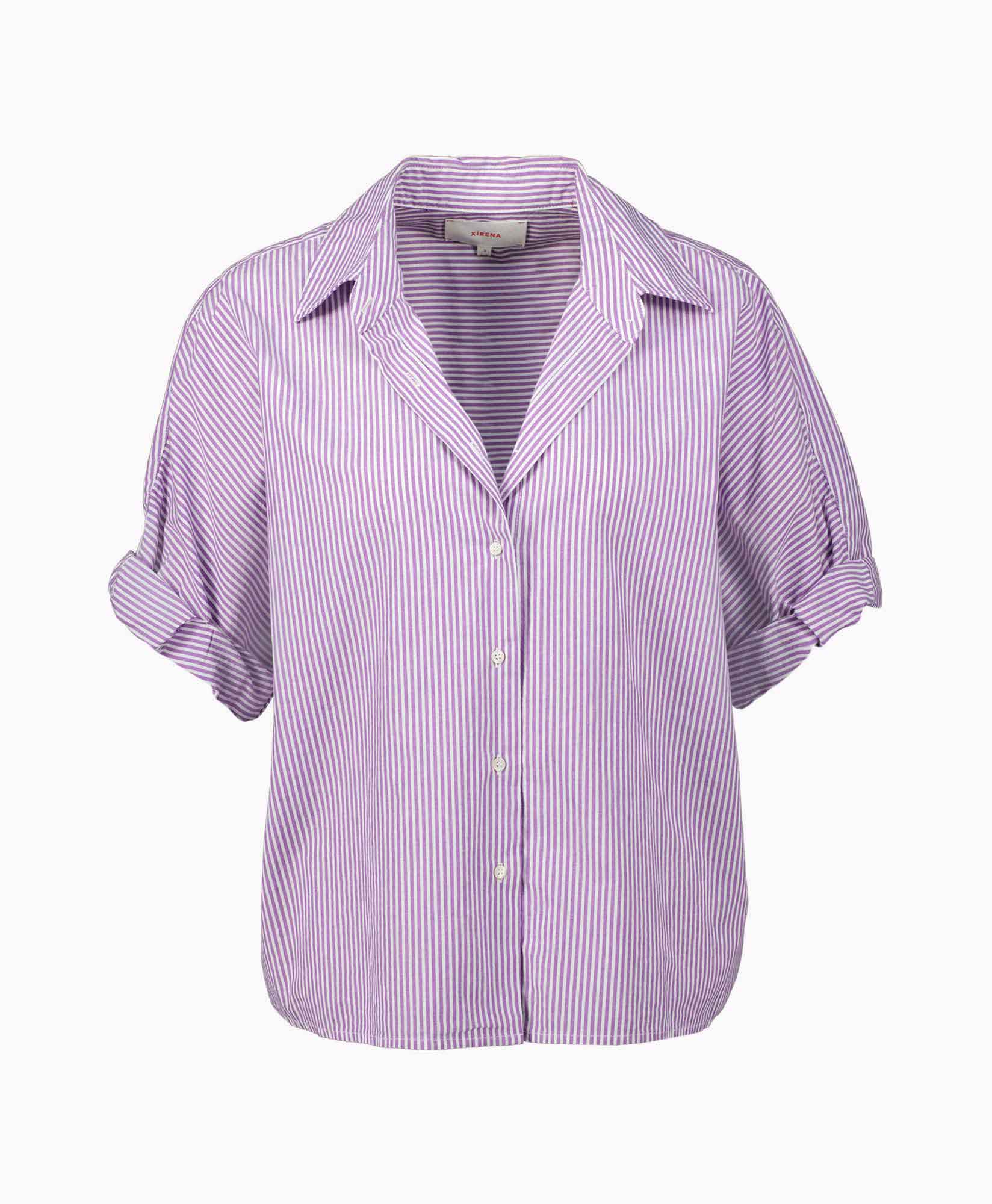 Xirena Blouse Teddy Paars