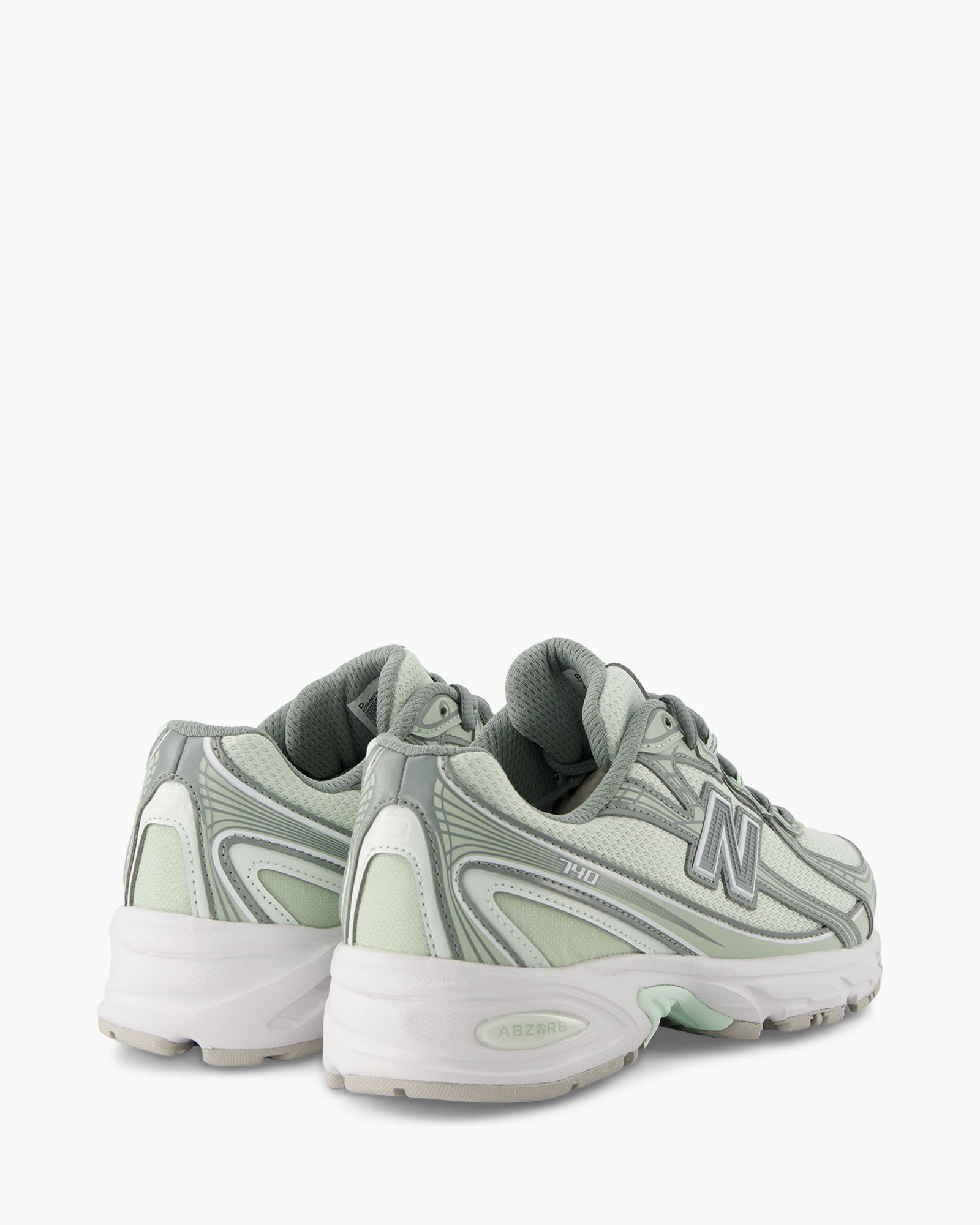 sneakers, hardloopschoenen, mesh, synthetisch, grijsgroen