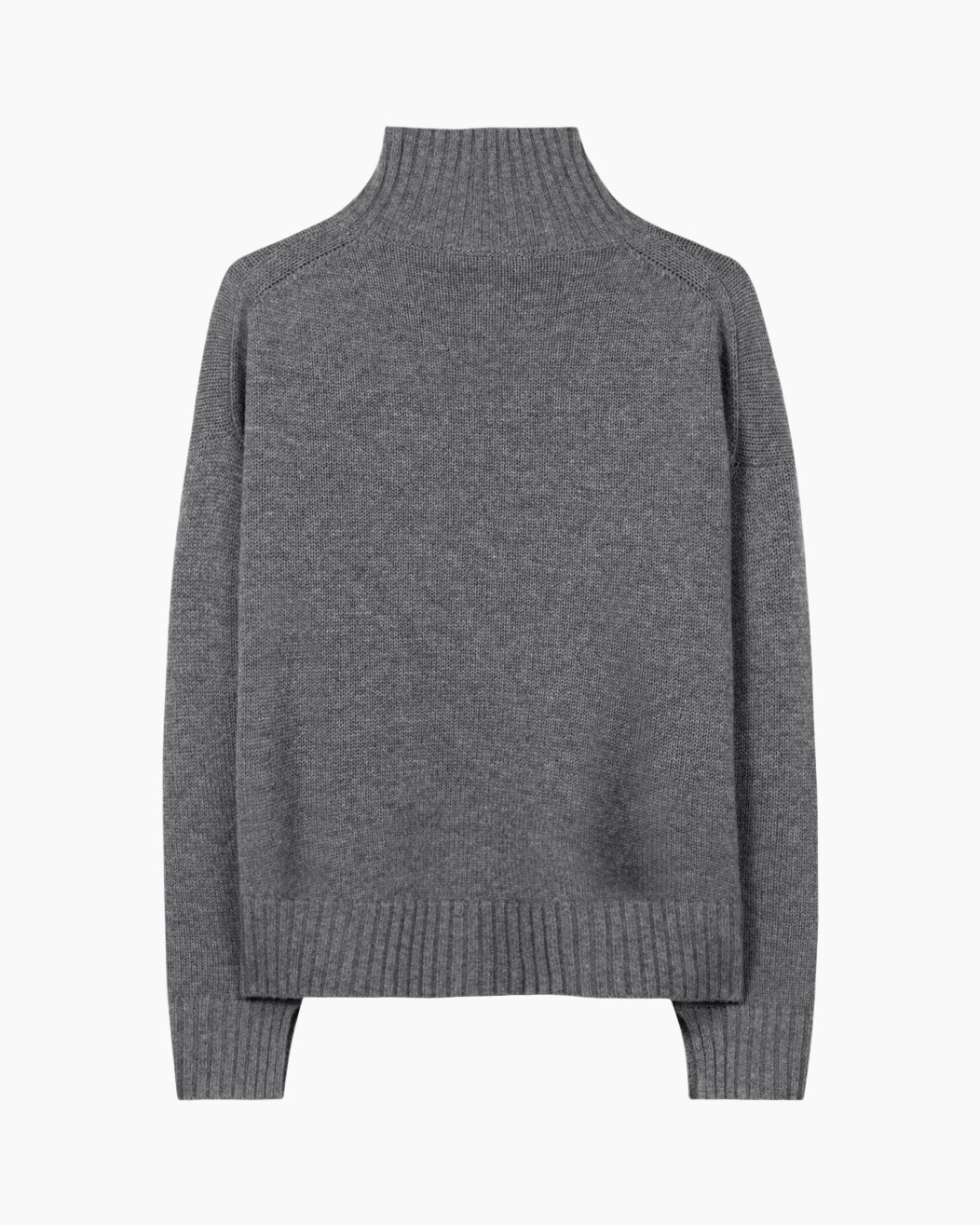 trui, turtleneck, gebreid, grijs, pullover