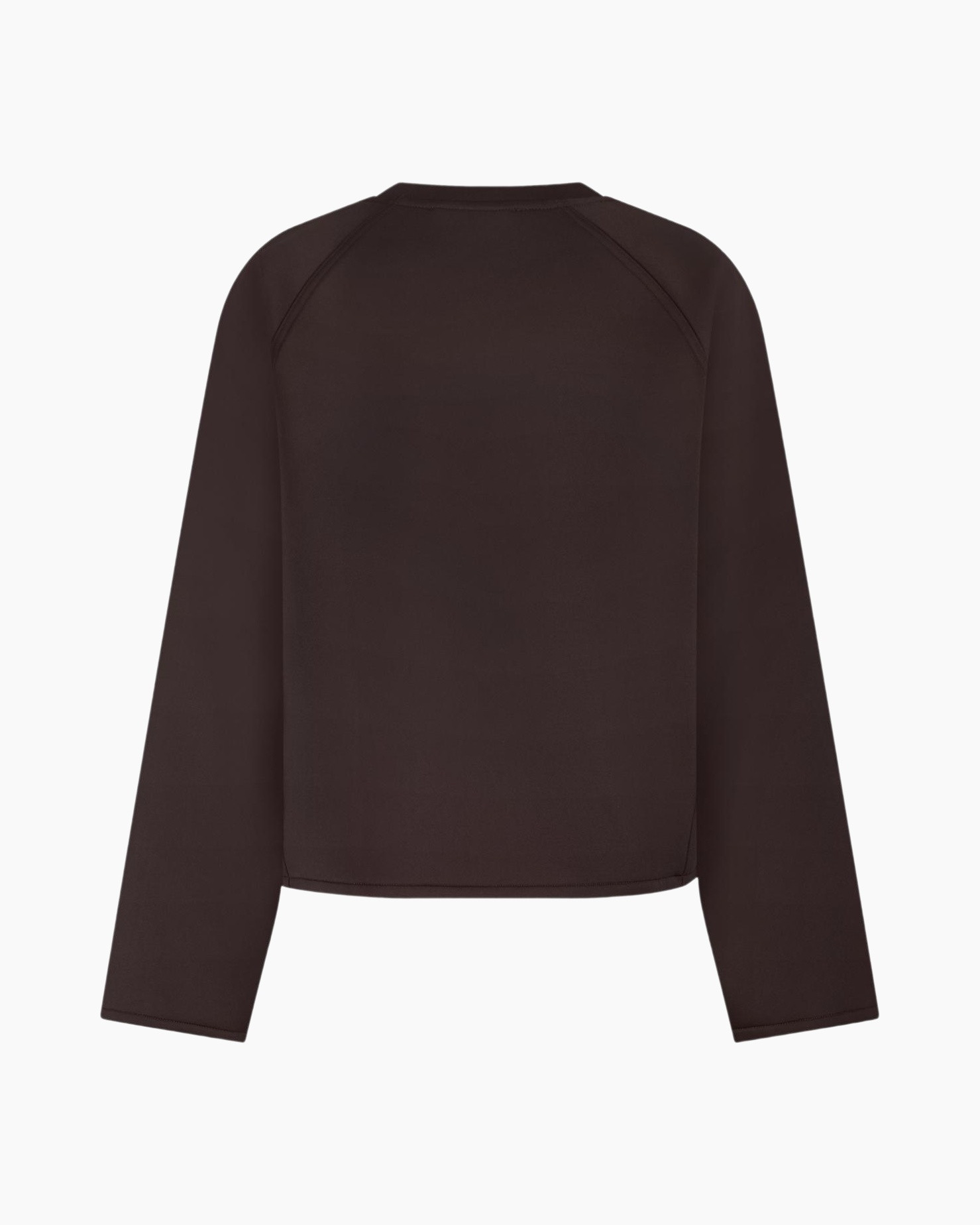 Pullover Djoeke Scuba Sweater Donker Bruin