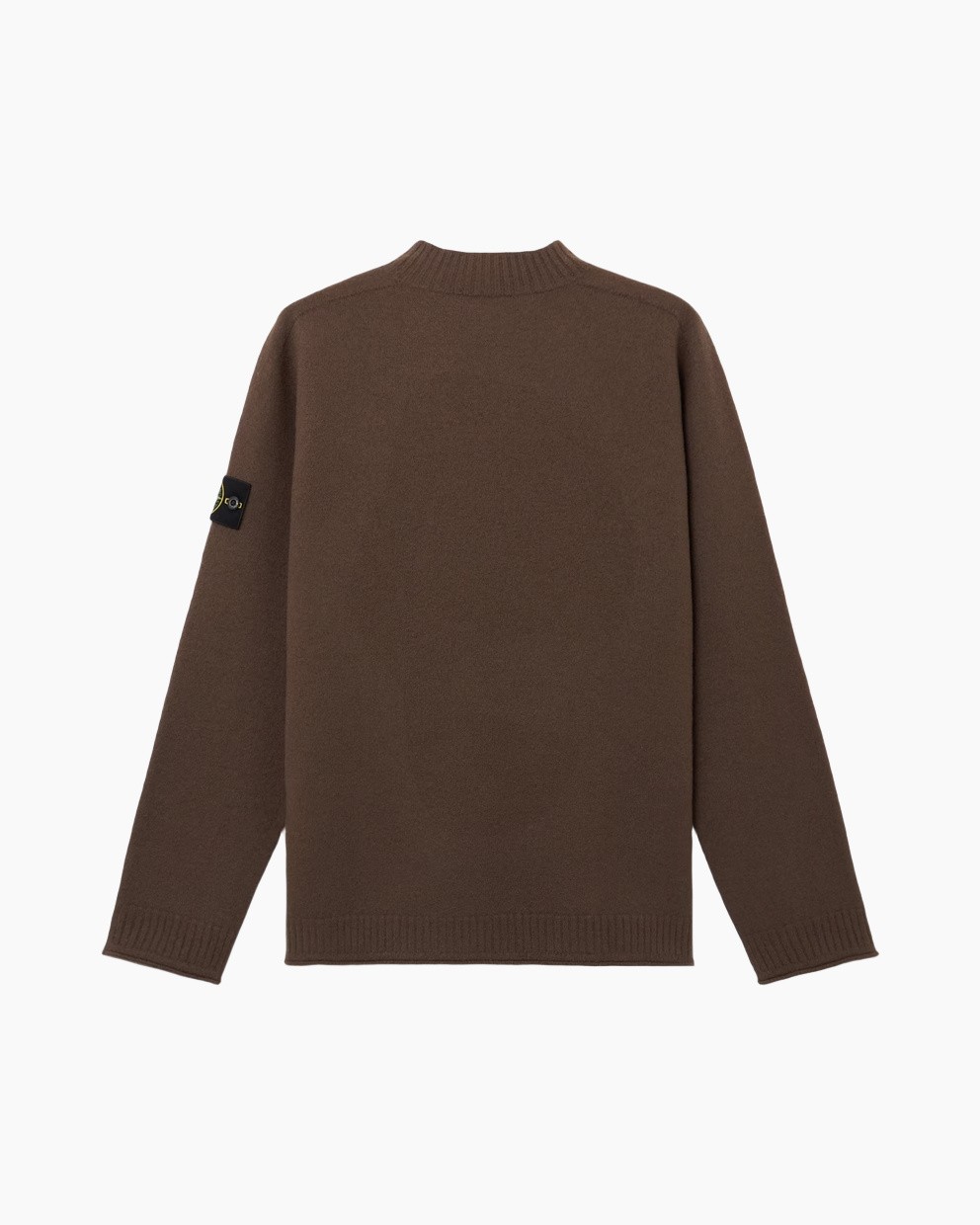 Trui, Cowlneck, Bruin, Breip, Lang-mouw