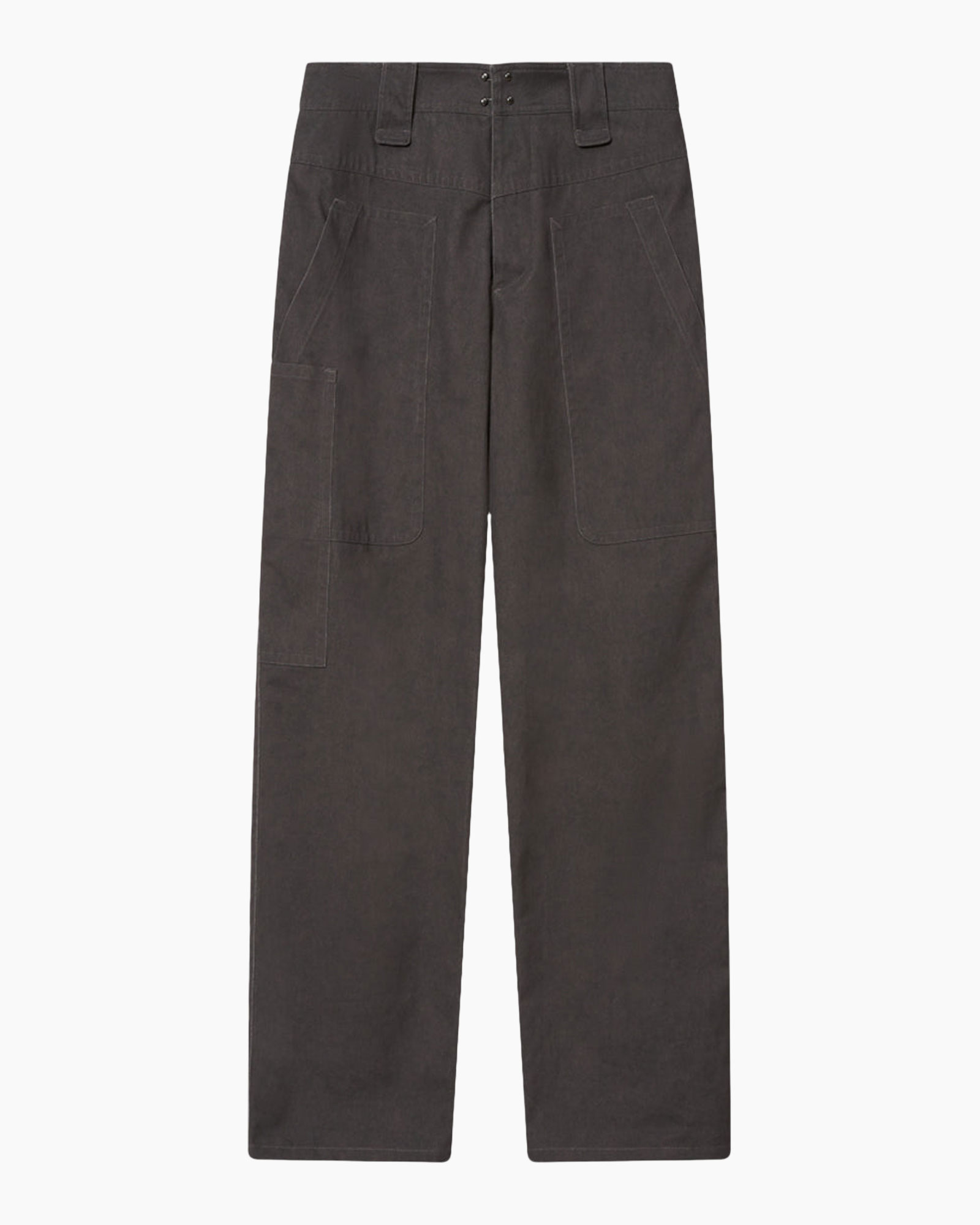 broek met cargo, losse pasvorm, wijd uitgaand, zakken, luxe of veters aan voorzijde