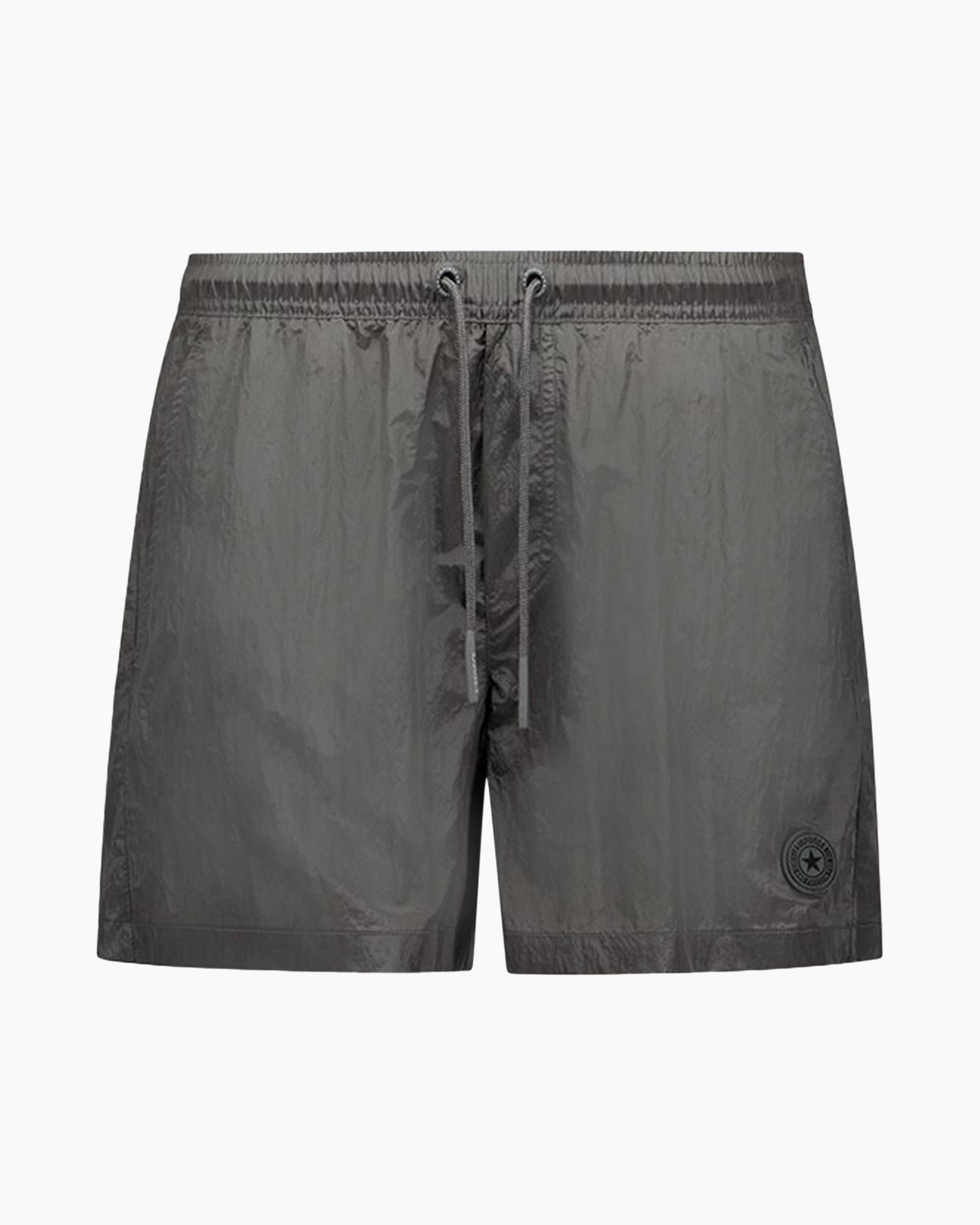 Short Waxed Crincle Swimshort Grijs