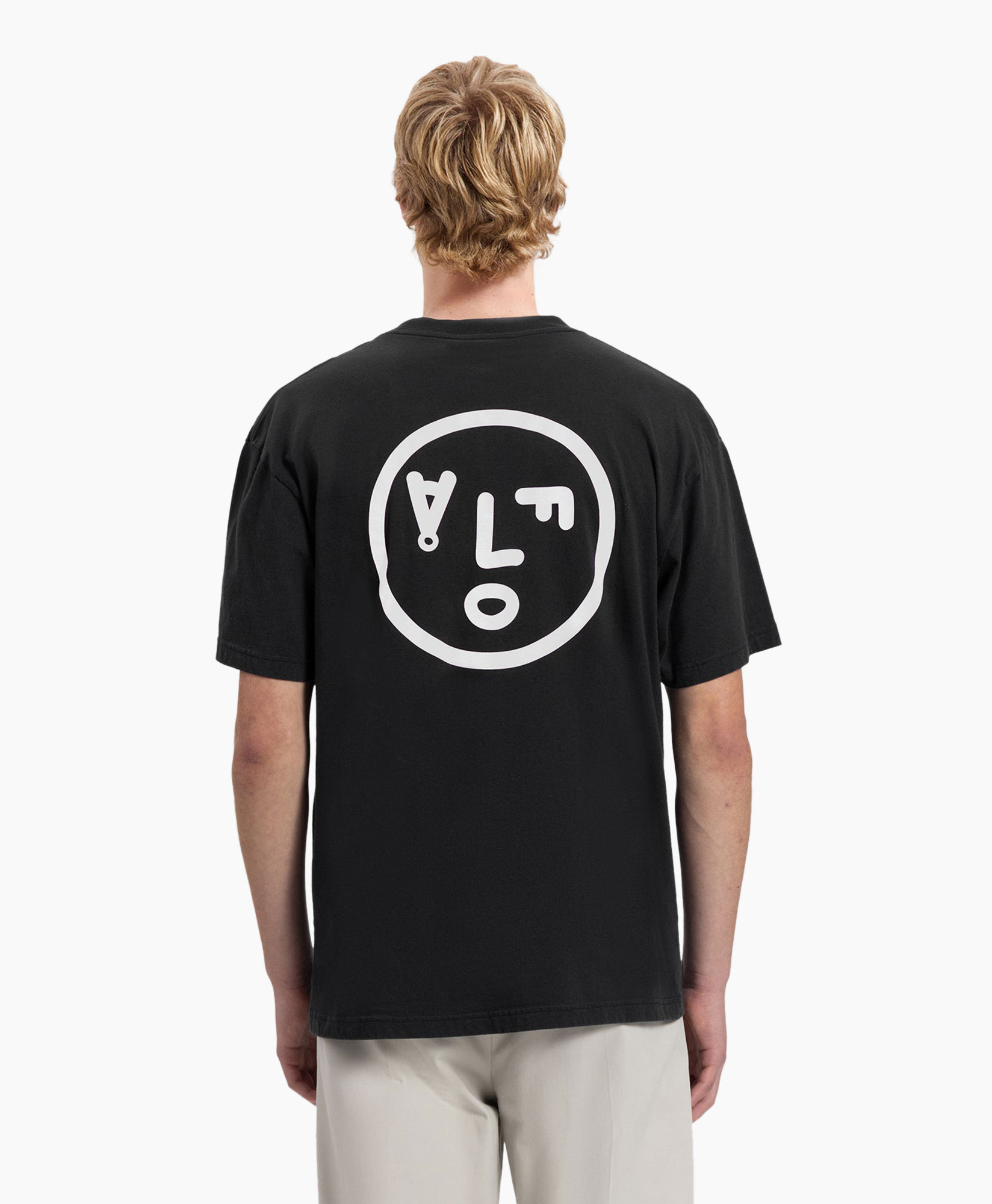 T-shirt Korte Mouw Face Zwart