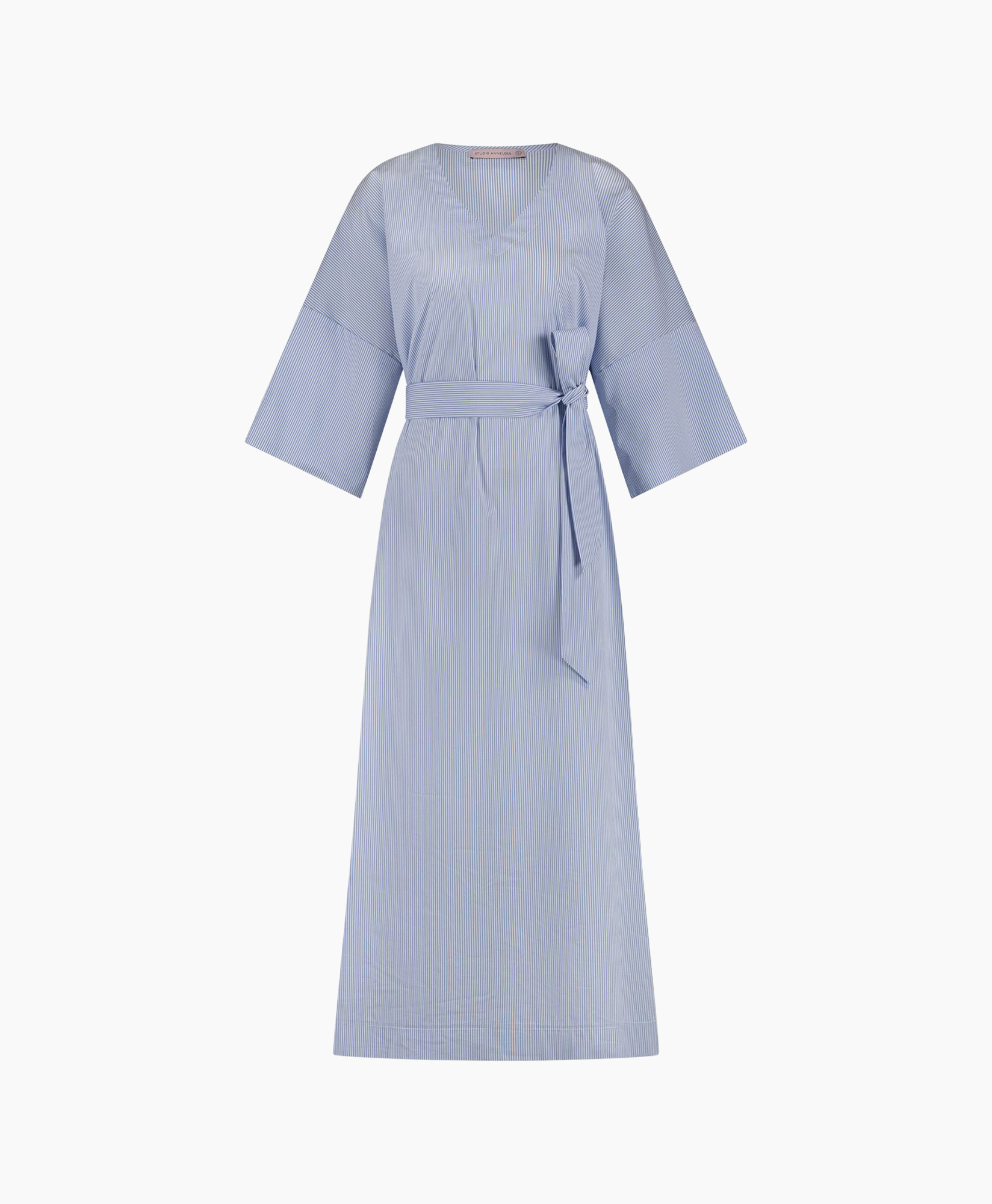 Jurk Kim Stripe Dress Licht Blauw