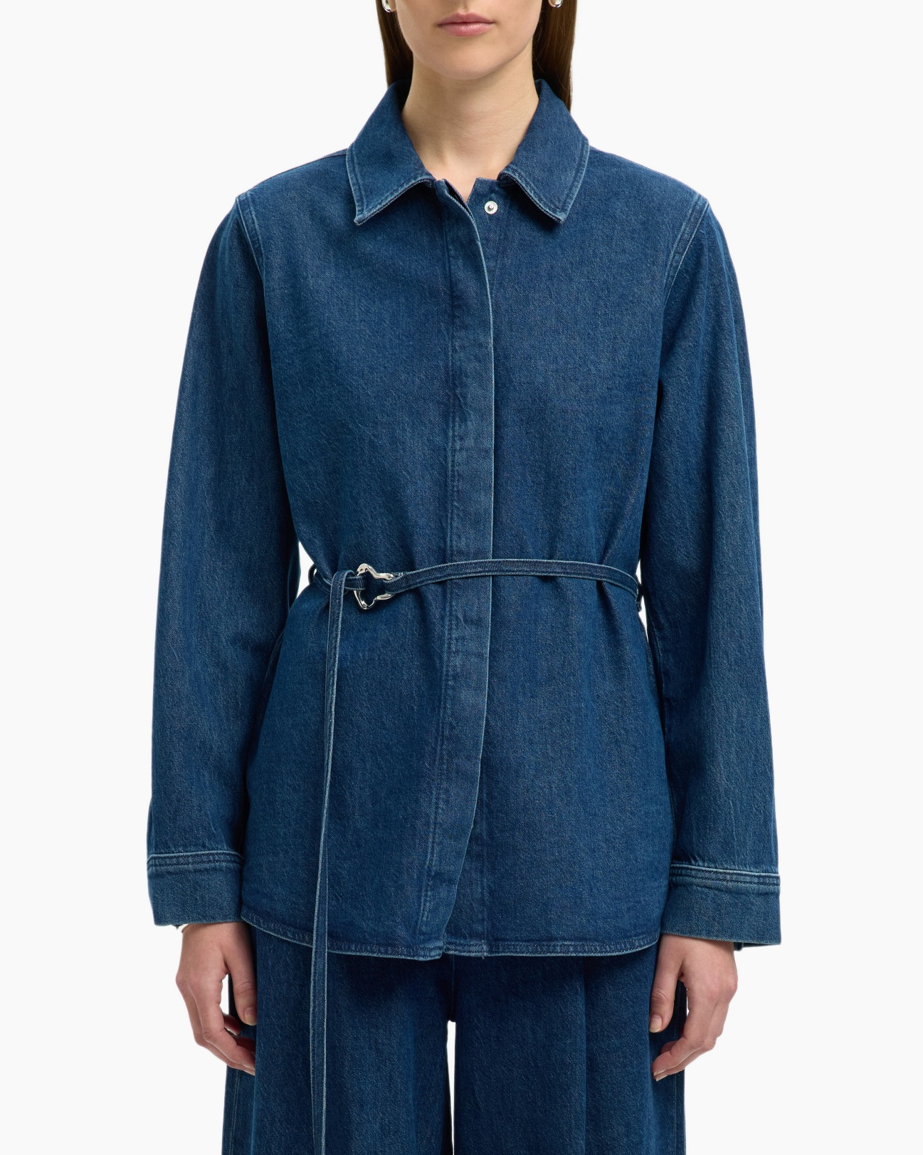 Blouse Relaxed Selma-noa Ls Denim Shirt Jeans