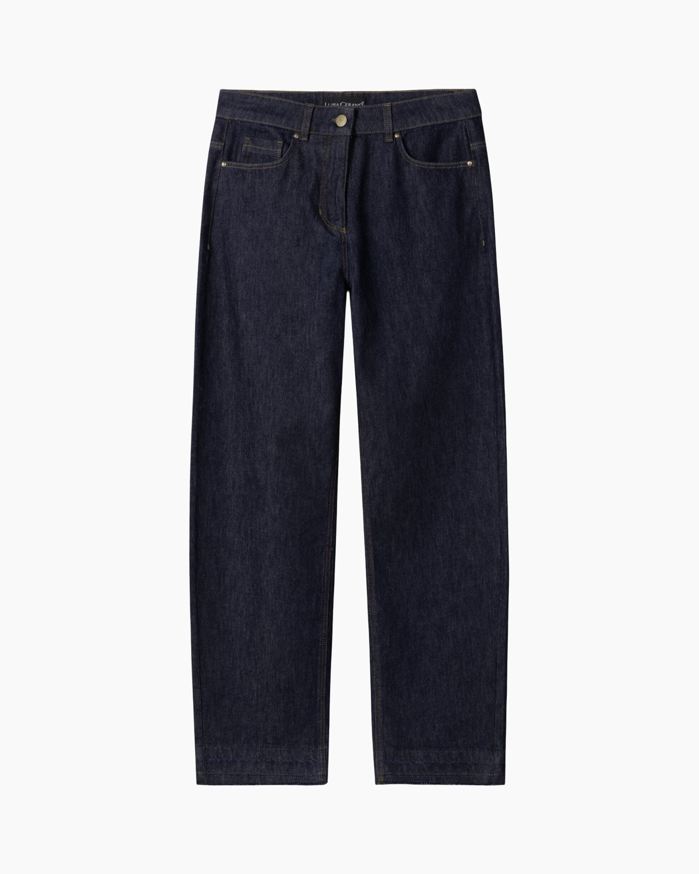 denim, hemd, dunne?, donkerblauw, recht model