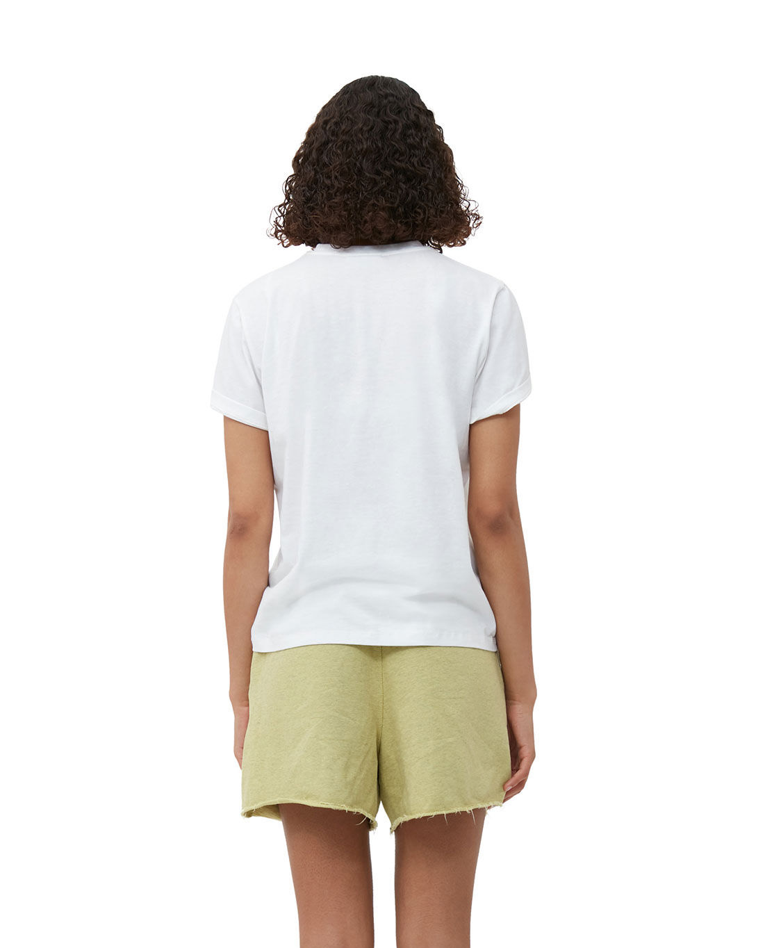 Ganni T-shirt Korte Mouw T3561 Wit