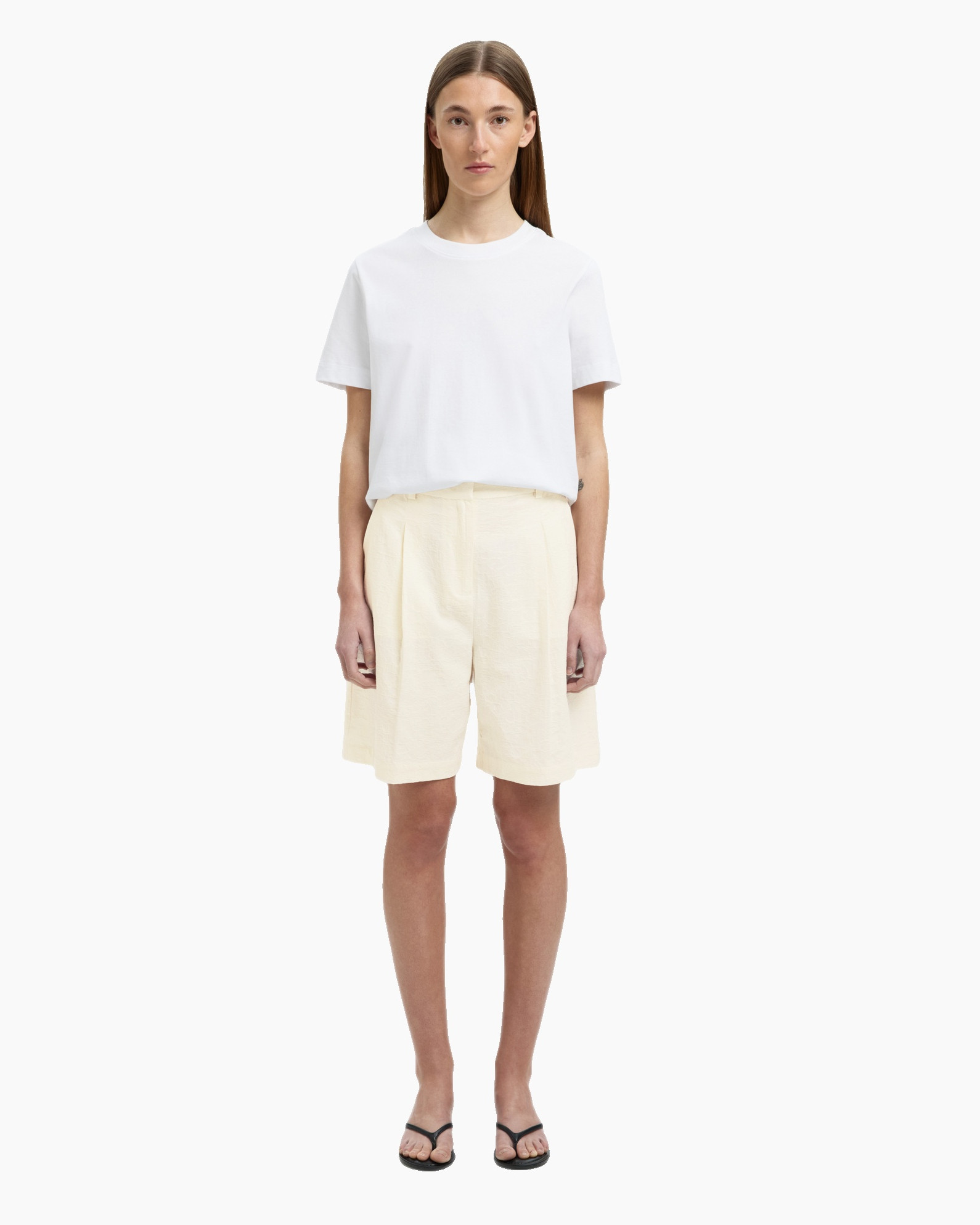 Short Mette Hw Jacquard Shorts B Wit Short Mette Hw Jacquard Shorts B Wit