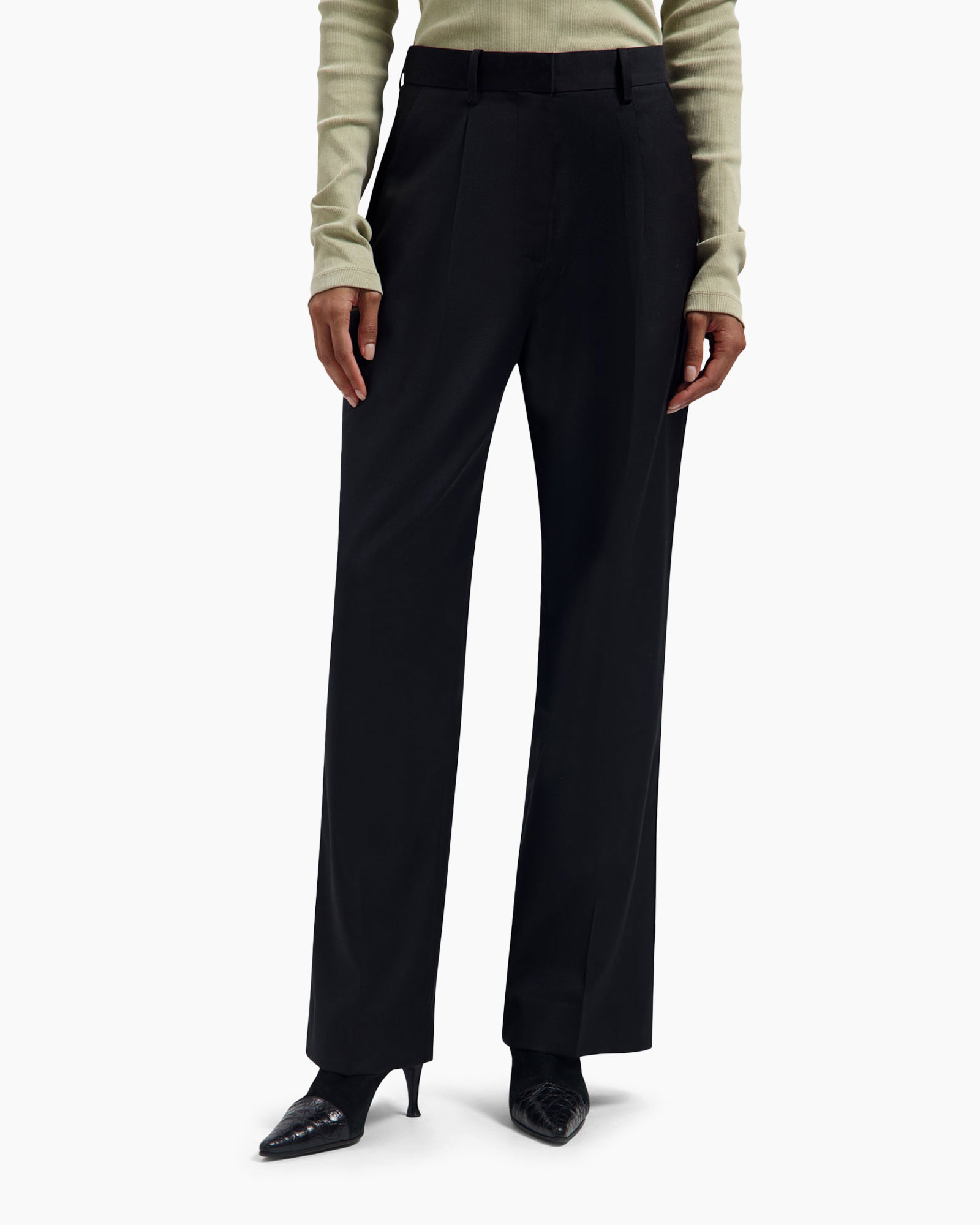 Pantalon Wool Tailored Zwart