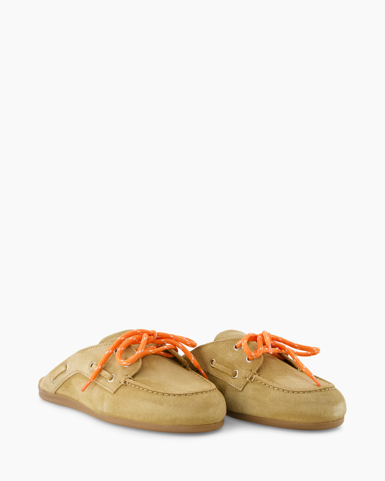 loafers, saddle, suede, oranje veters, casual schoen