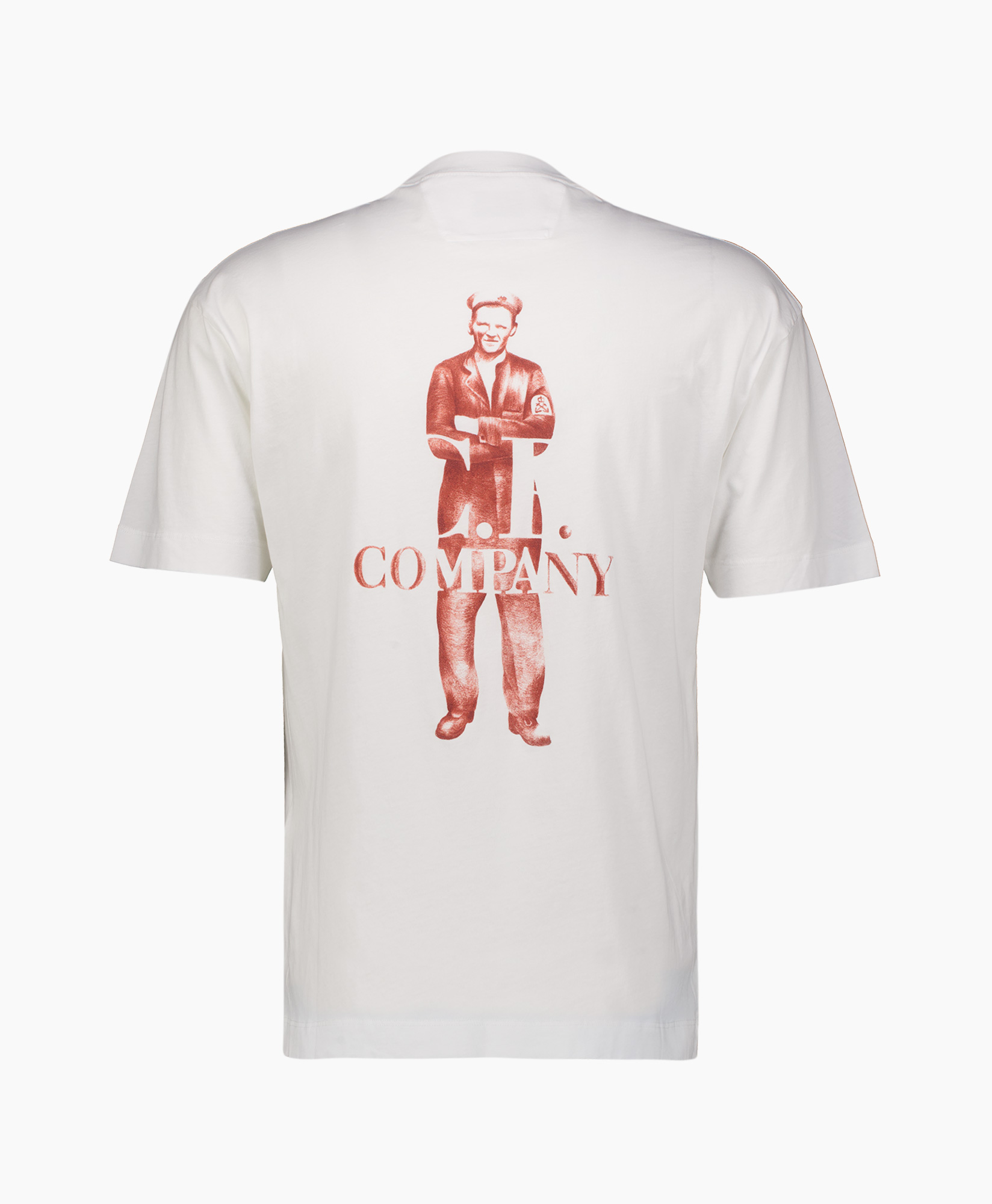 T-shirt Korte Mouw 30/1 Jersey Logo Tee Off White