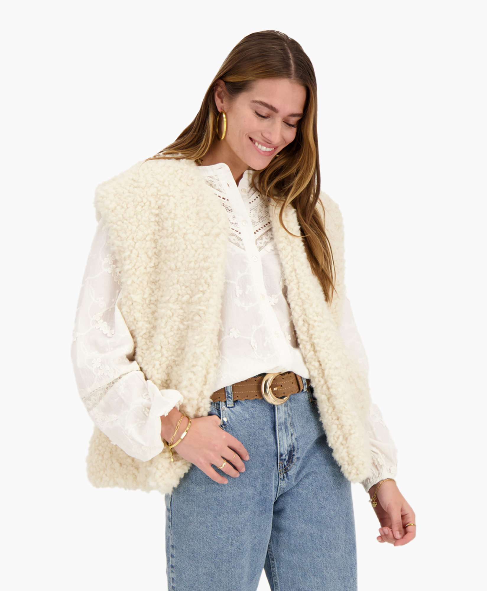 Gilet Mj09706 Beige