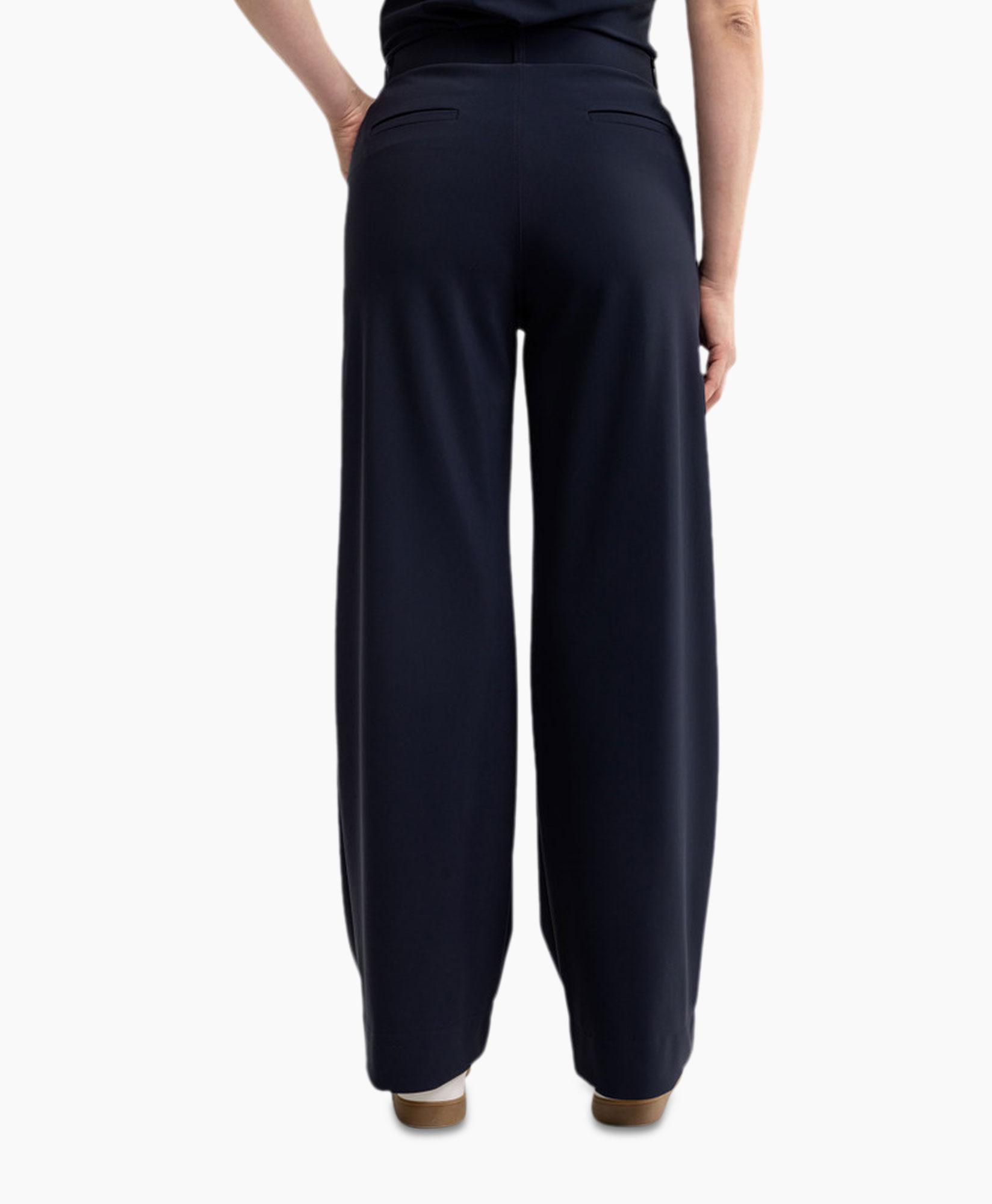 Broek Lexie Bonded Trousers Donker Blauw