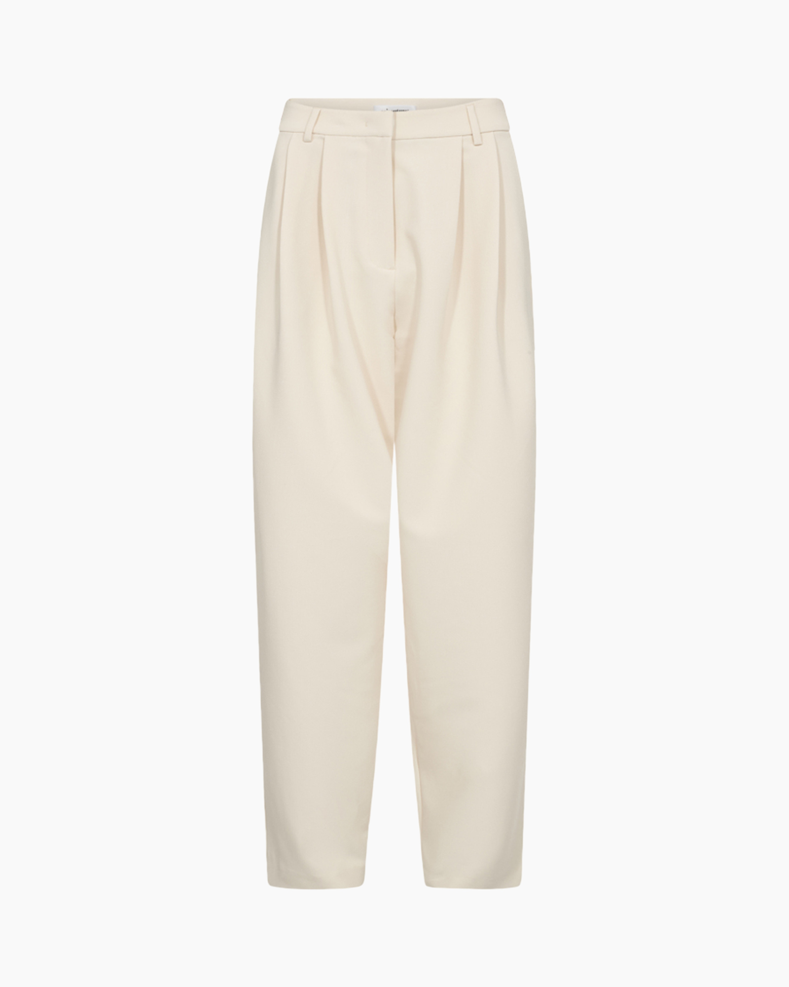 Pantalon Vola Barrel Pleat Bruin